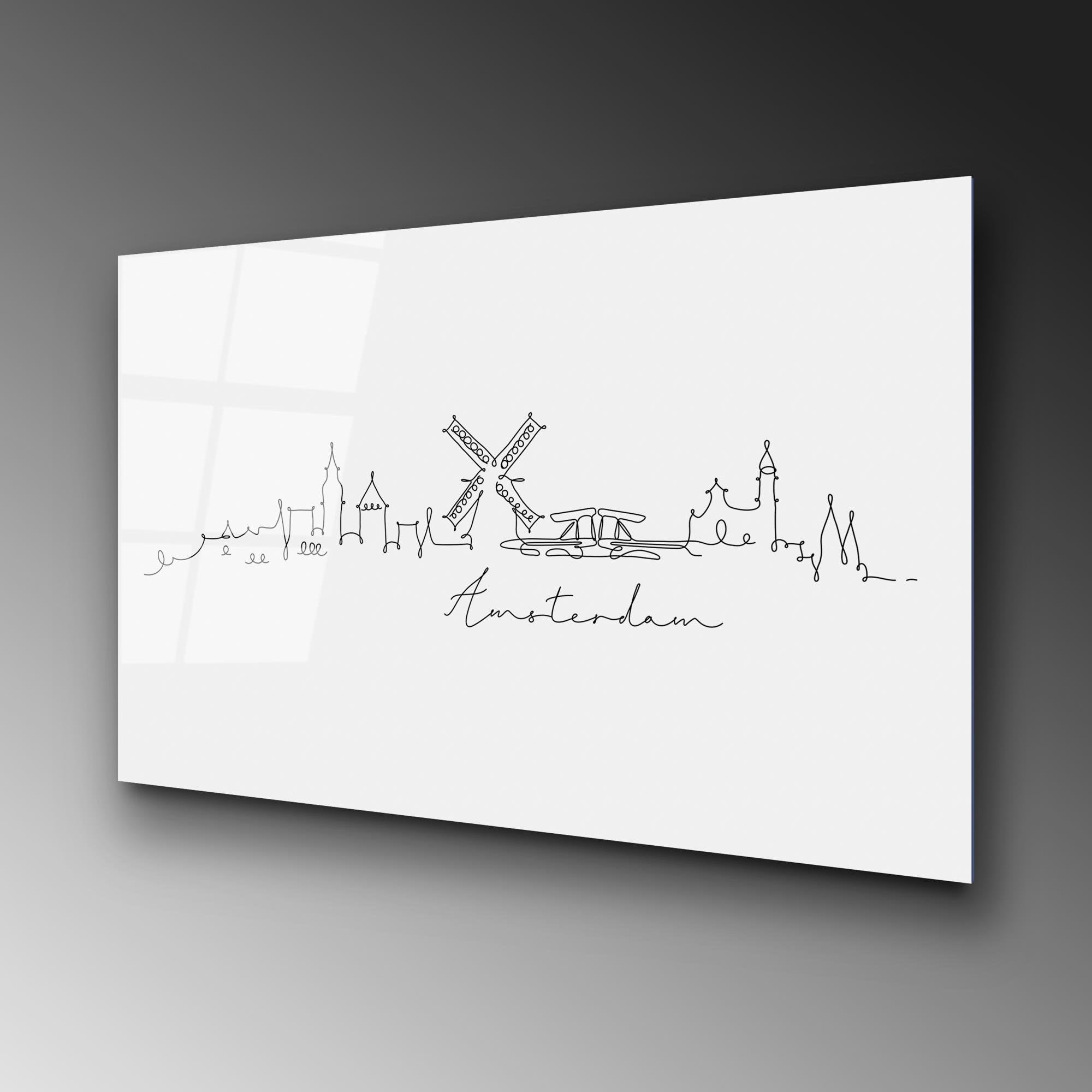 UV-237 Baskılı Cam Dikdörtgen Duvar Tablosu | ByLamp