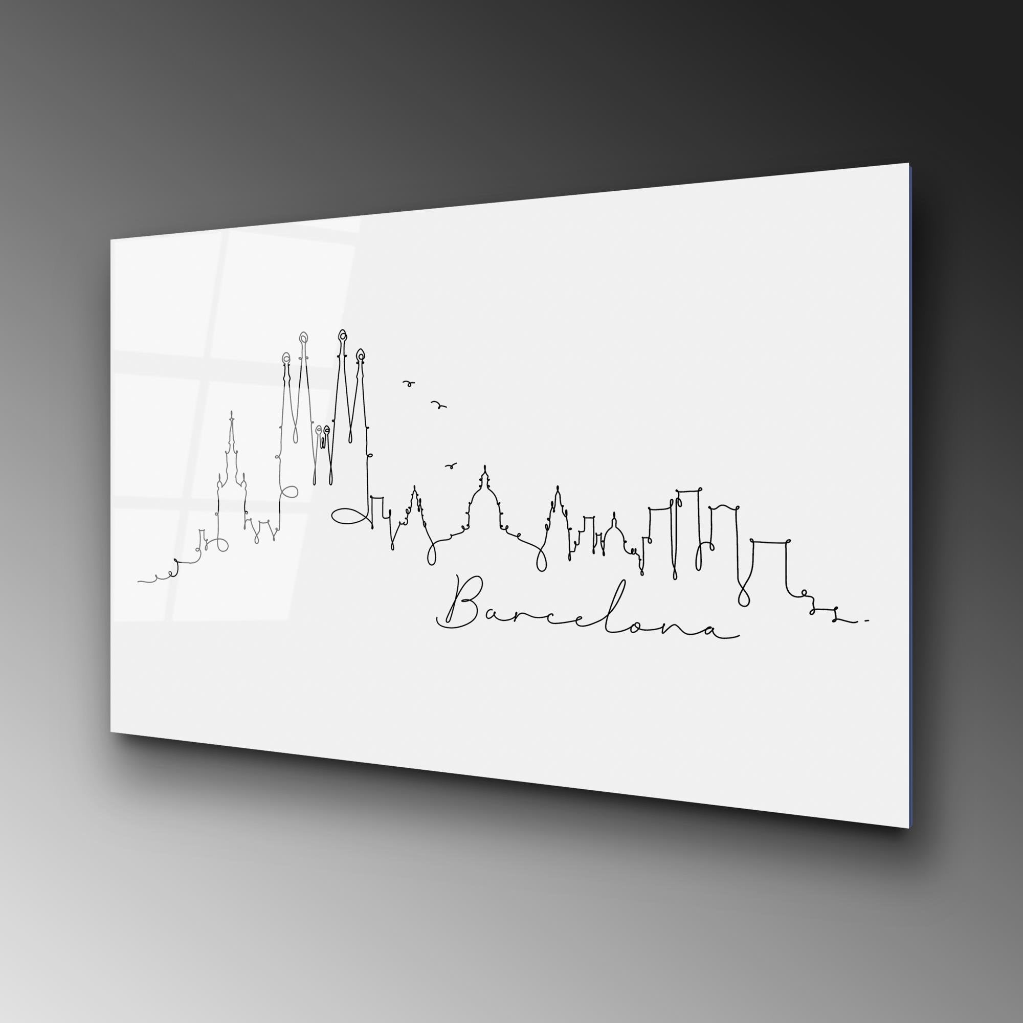 UV-238 Baskılı Cam Dikdörtgen Duvar Tablosu | ByLamp