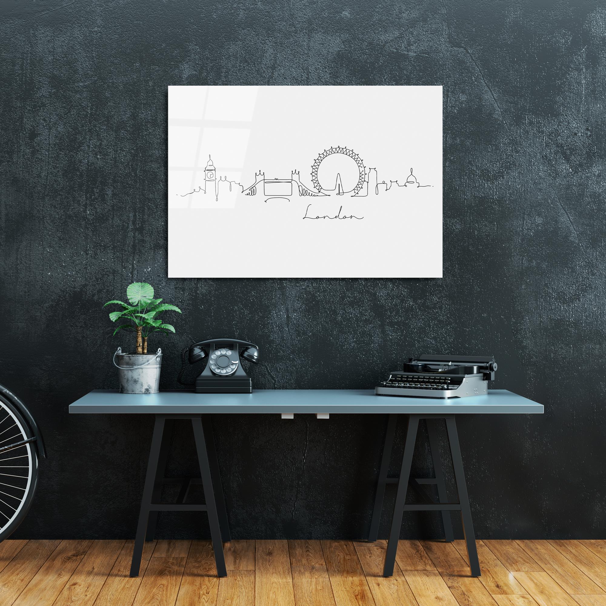 UV-240 Baskılı Cam Dikdörtgen Duvar Tablosu | ByLamp