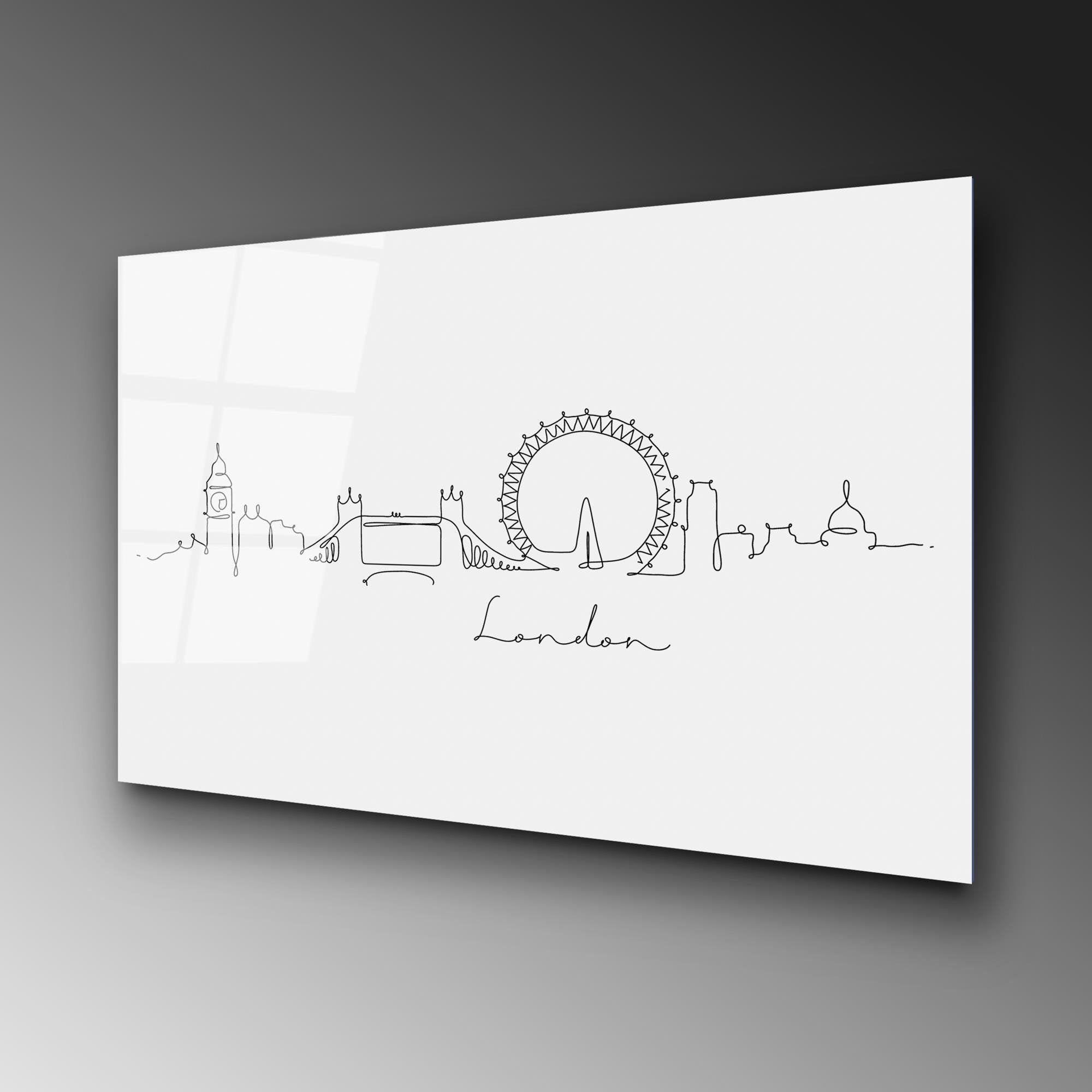 UV-240 Baskılı Cam Dikdörtgen Duvar Tablosu | ByLamp