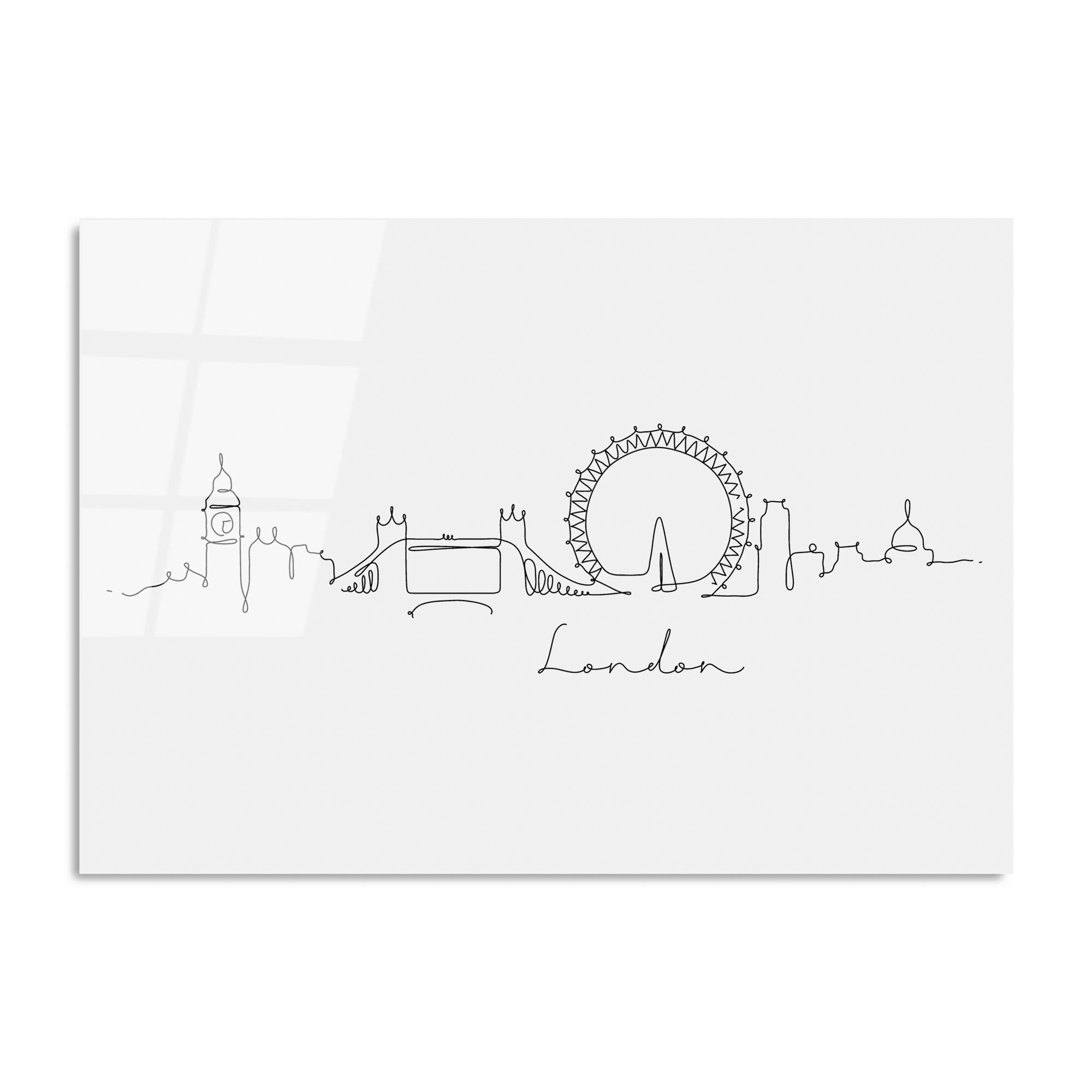 UV-240 Baskılı Cam Dikdörtgen Duvar Tablosu | ByLamp