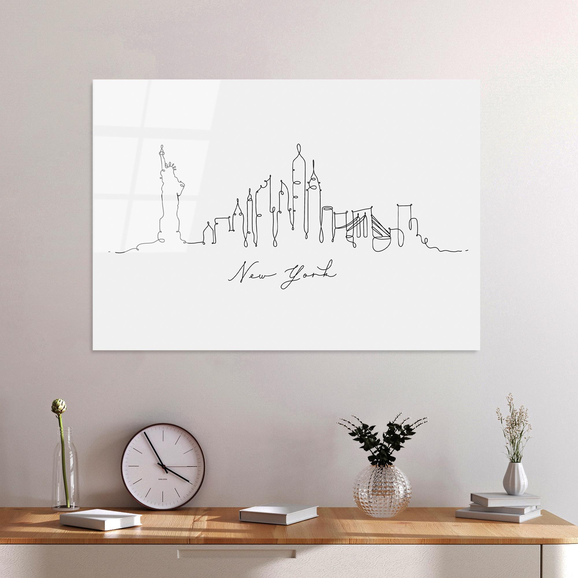 UV-241 Baskılı Cam Dikdörtgen Duvar Tablosu | ByLamp