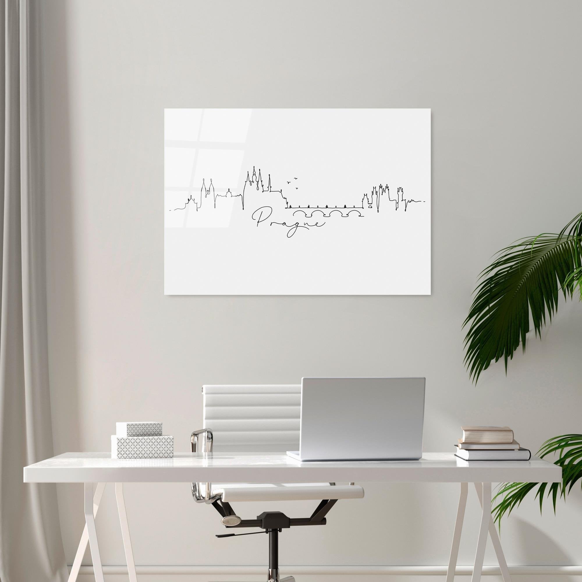 UV-243 Baskılı Cam Dikdörtgen Duvar Tablosu | ByLamp