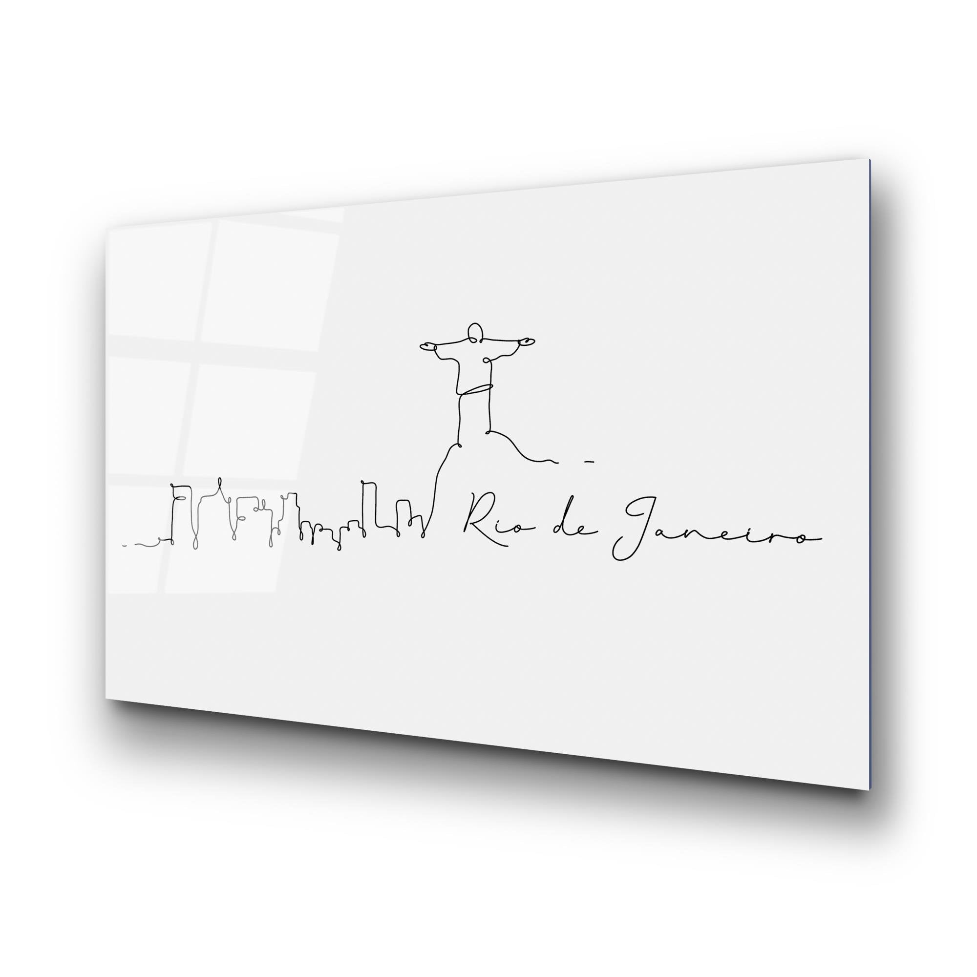 UV-244 Baskılı Cam Dikdörtgen Duvar Tablosu | ByLamp