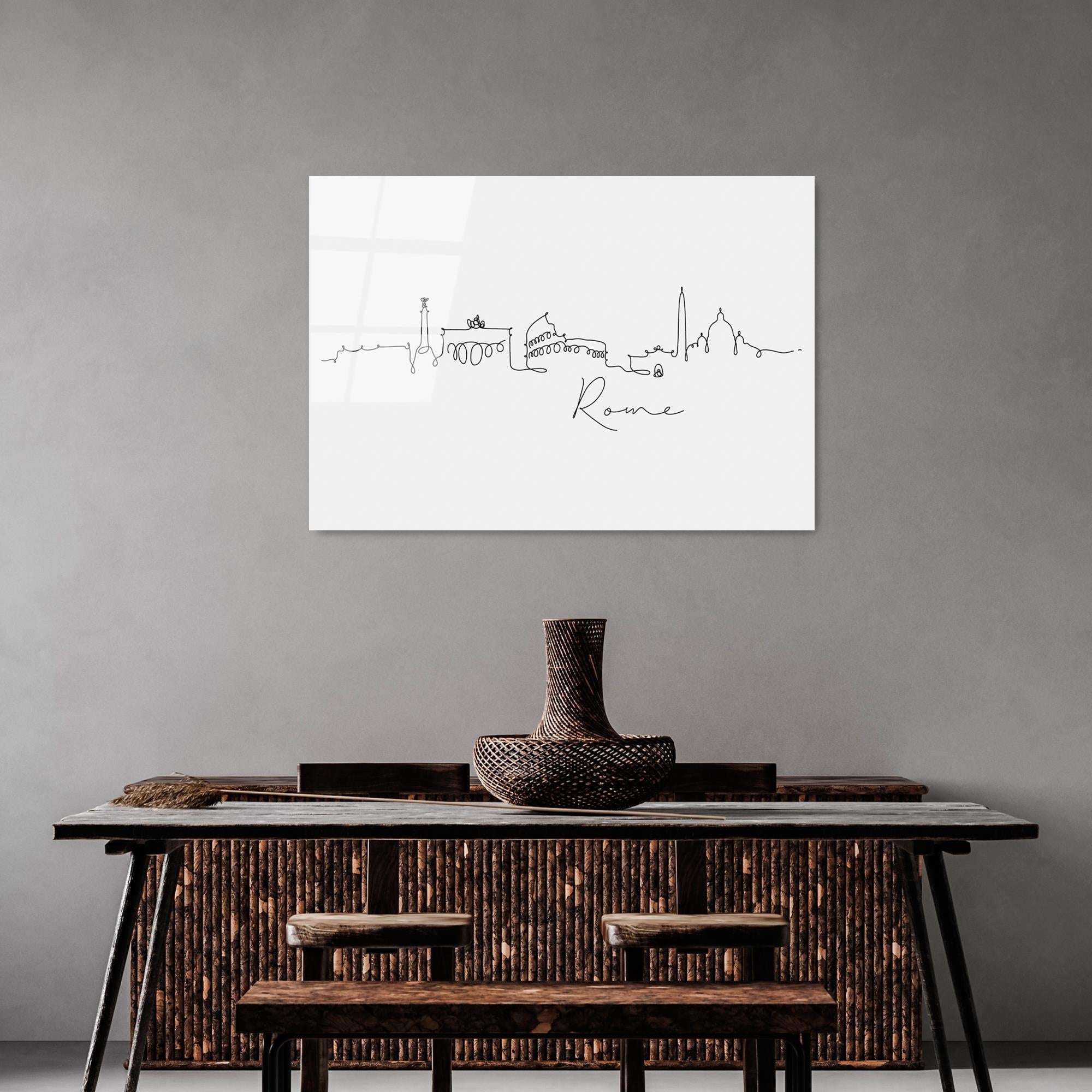 UV-245 Baskılı Cam Dikdörtgen Duvar Tablosu | ByLamp