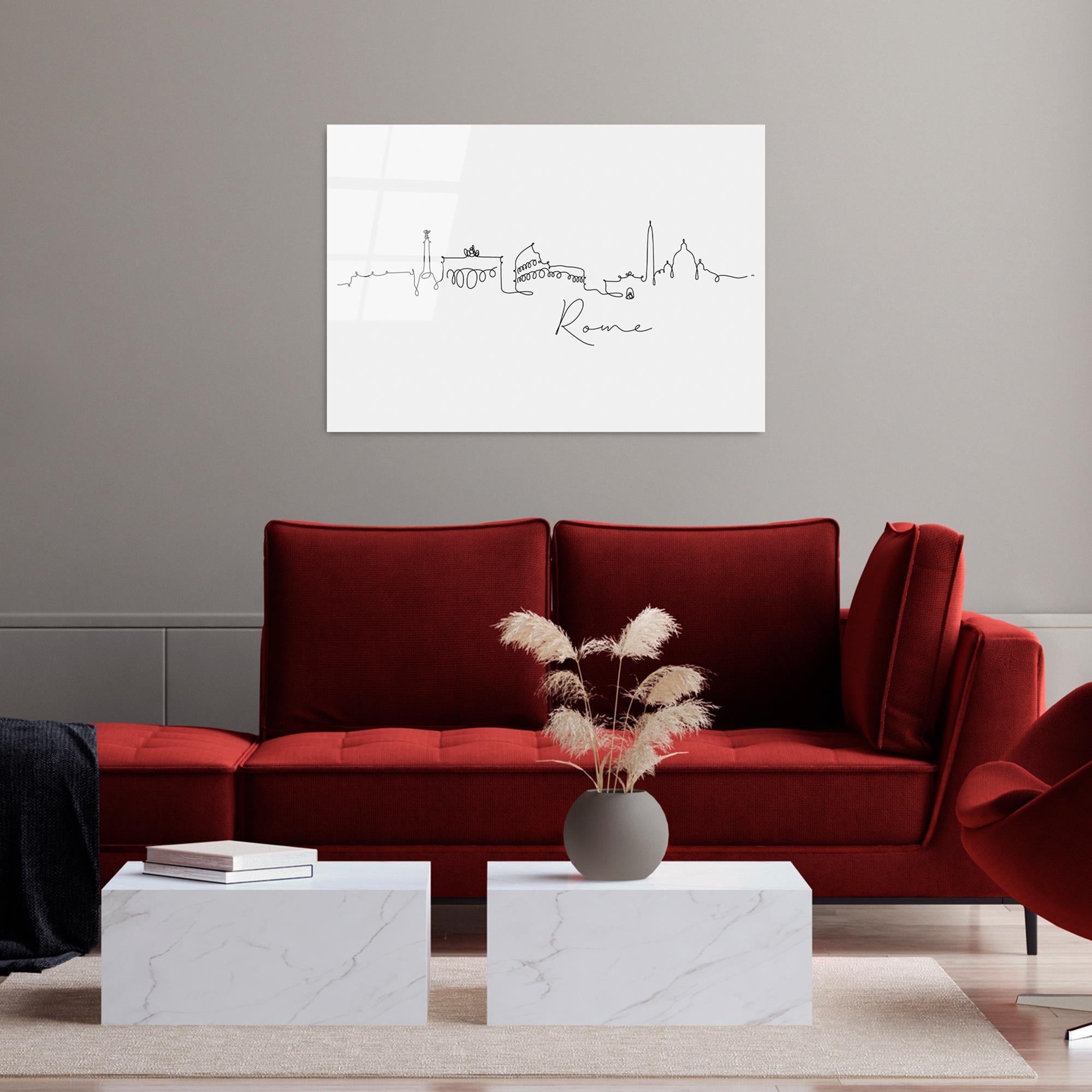 UV-245 Baskılı Cam Dikdörtgen Duvar Tablosu | ByLamp