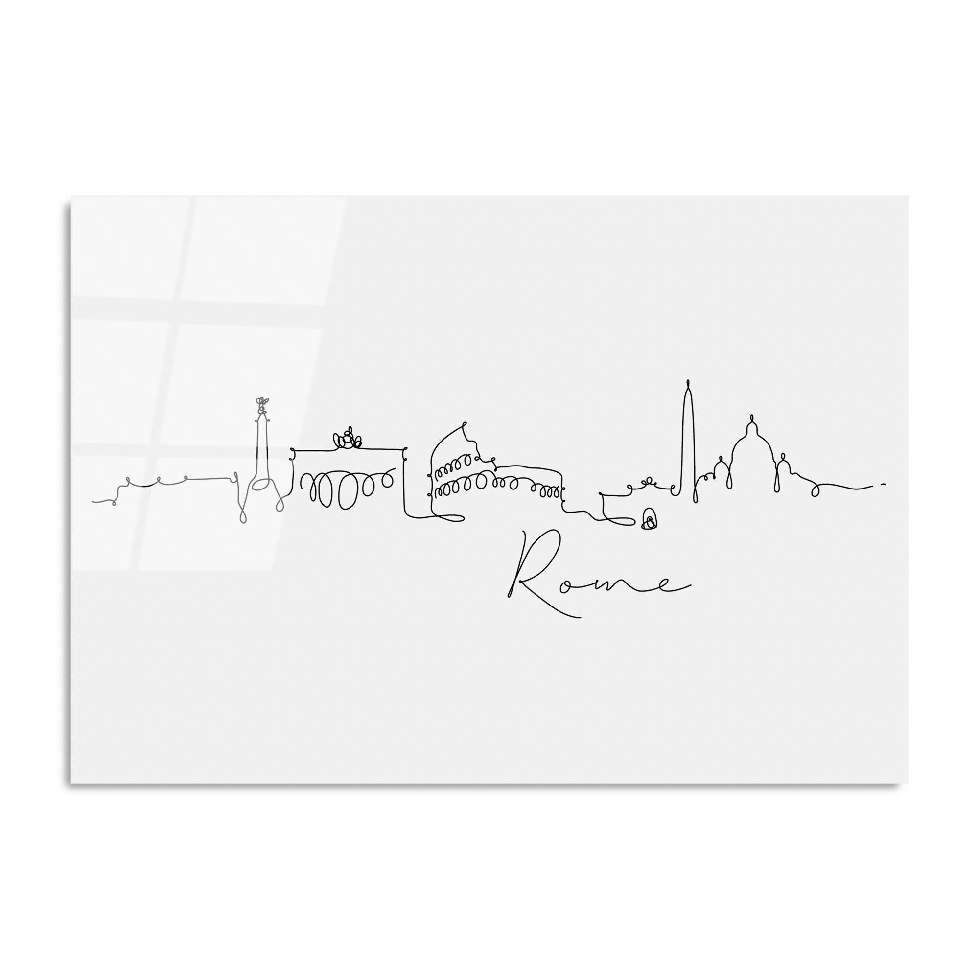 UV-245 Baskılı Cam Dikdörtgen Duvar Tablosu | ByLamp