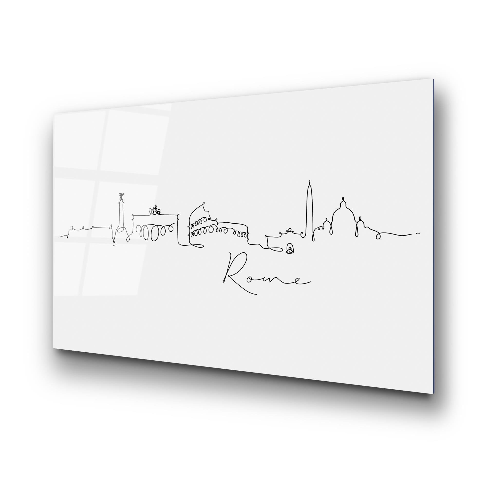 UV-245 Baskılı Cam Dikdörtgen Duvar Tablosu | ByLamp