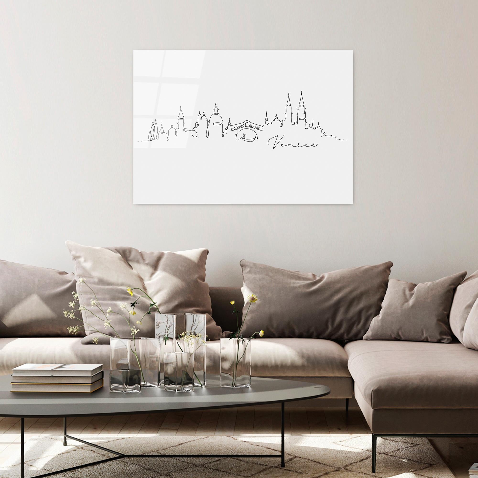 UV-246 Baskılı Cam Dikdörtgen Duvar Tablosu | ByLamp