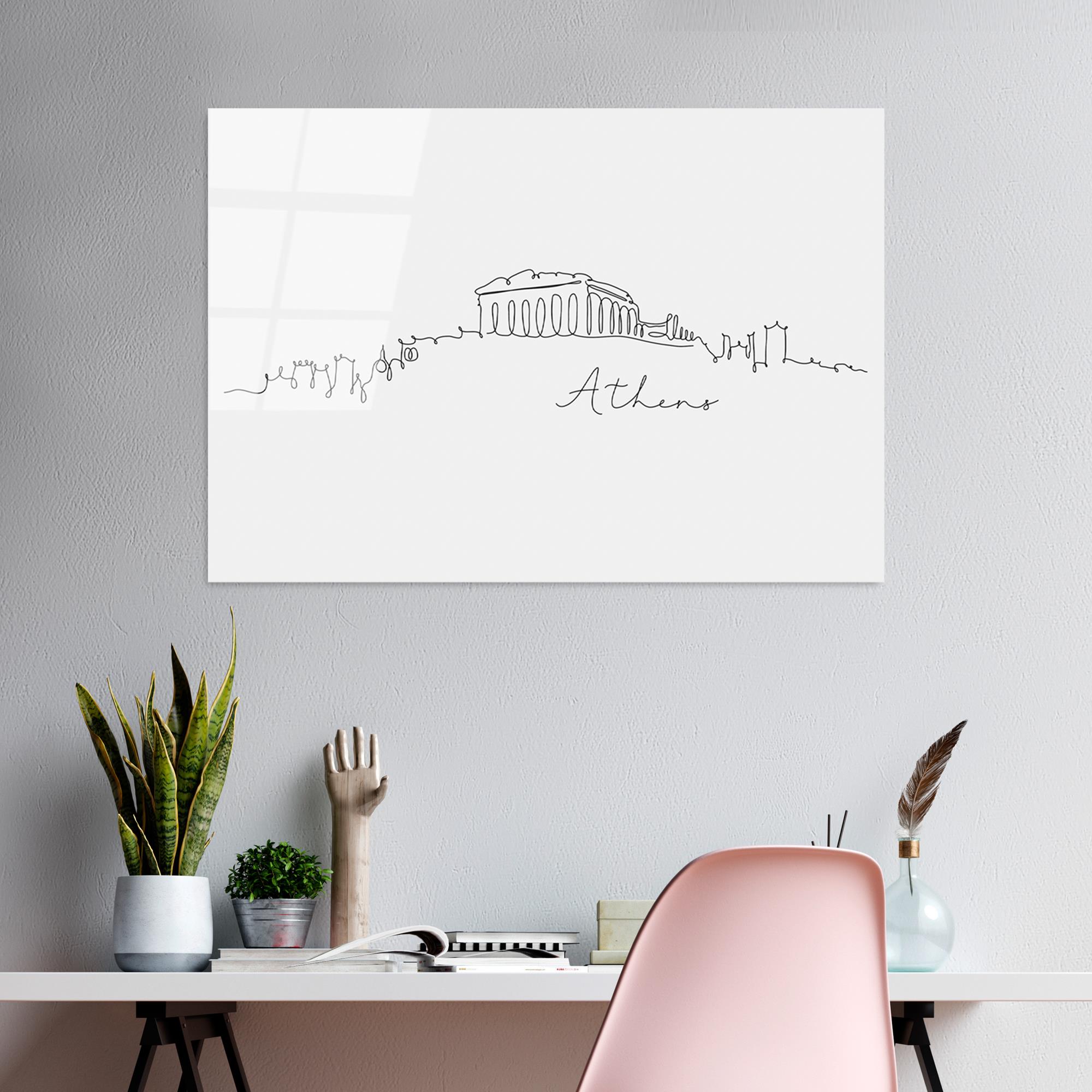 UV-247 Baskılı Cam Dikdörtgen Duvar Tablosu | ByLamp