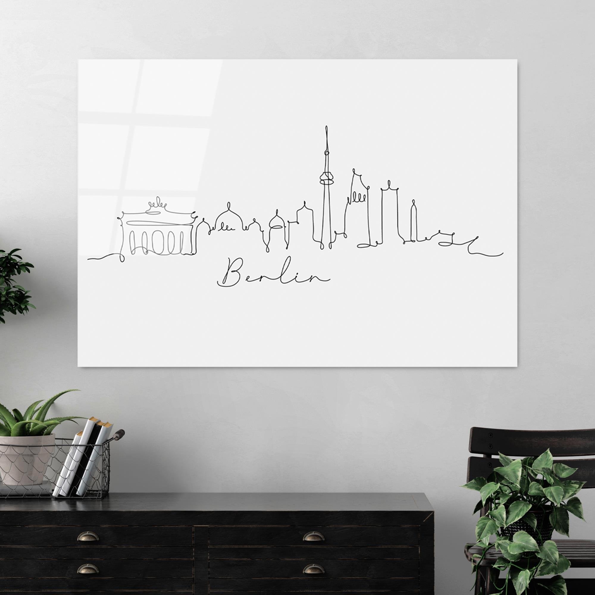 UV-248 Baskılı Cam Dikdörtgen Duvar Tablosu | ByLamp