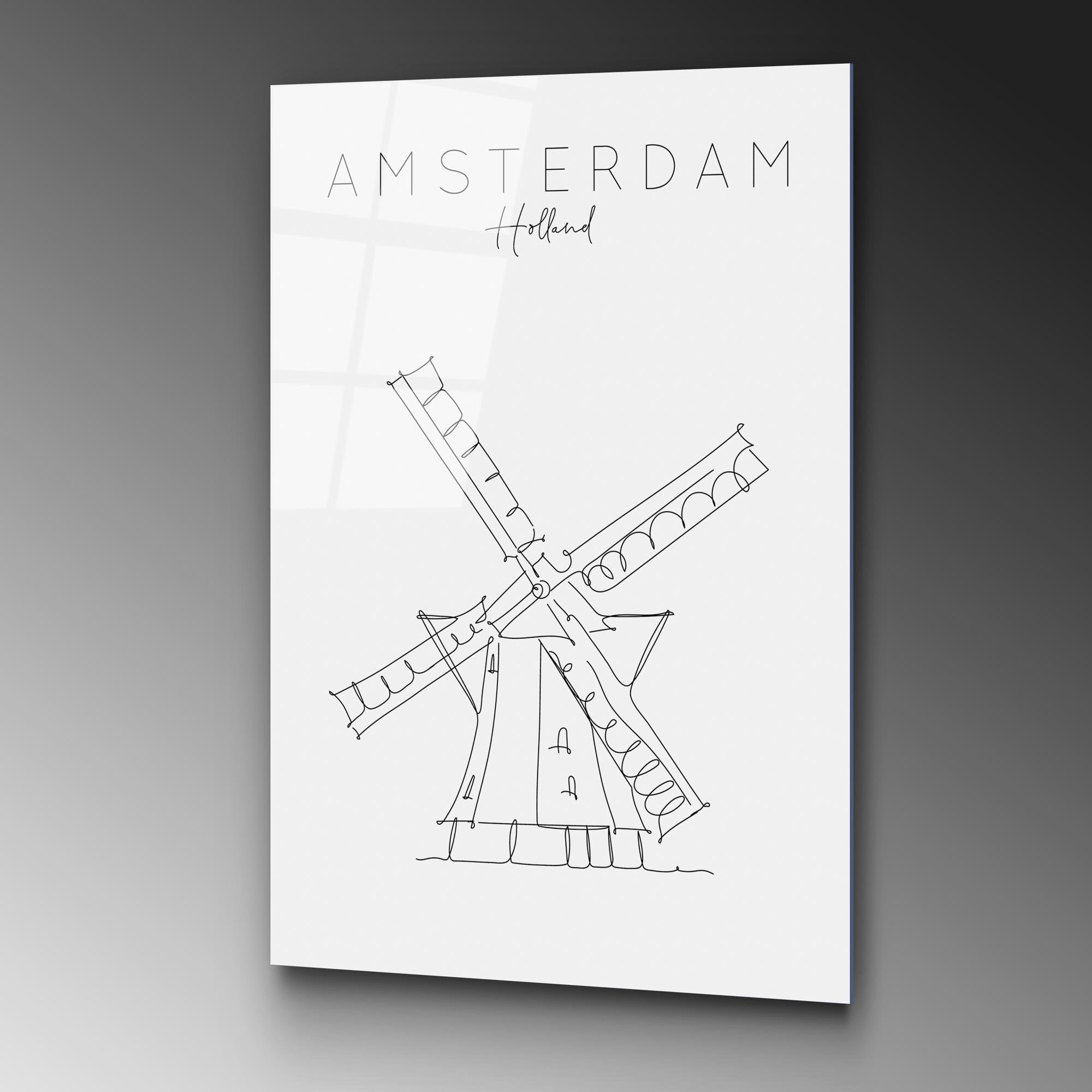 UV-253 Baskılı Cam Dikdörtgen Duvar Tablosu | ByLamp