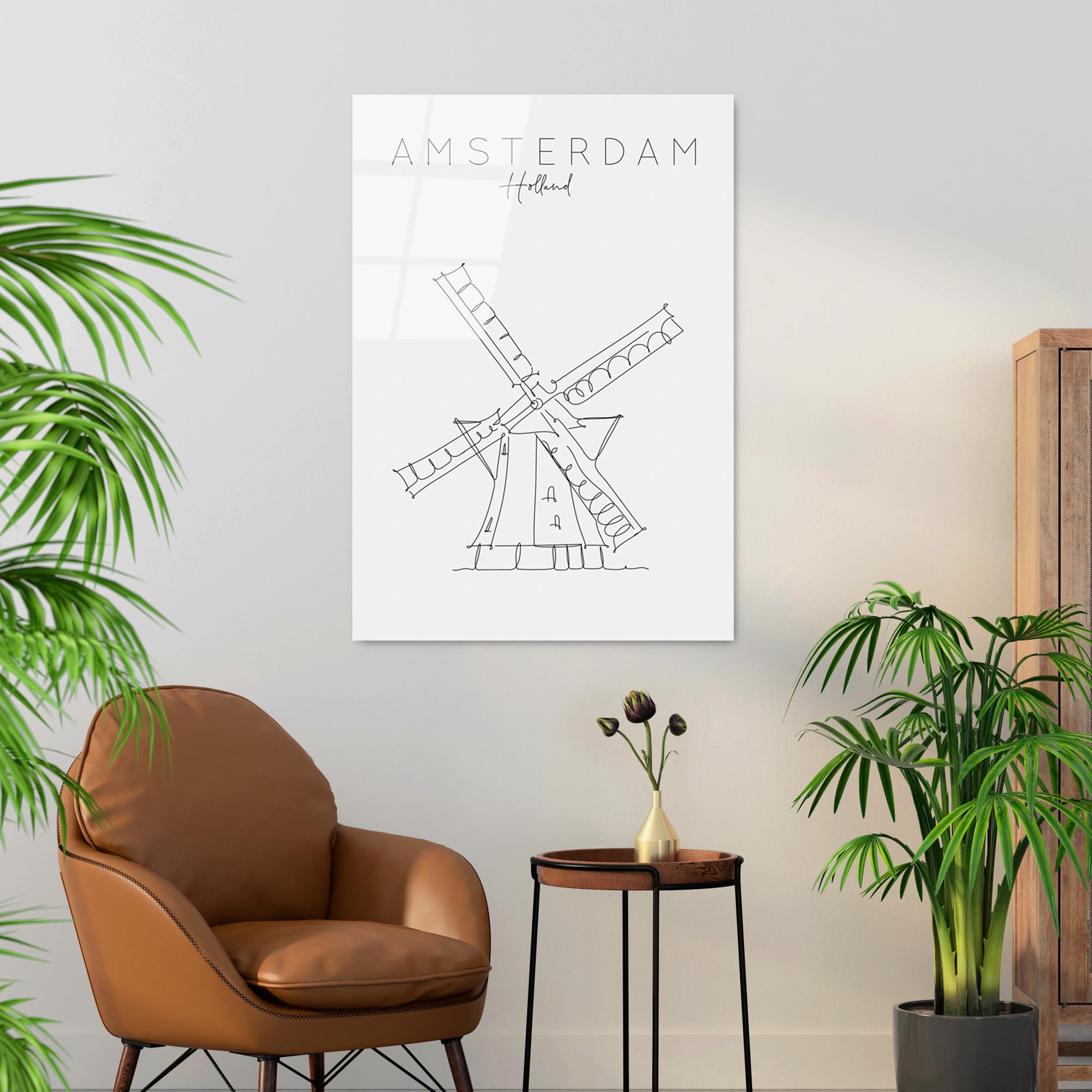 UV-253 Baskılı Cam Dikdörtgen Duvar Tablosu | ByLamp