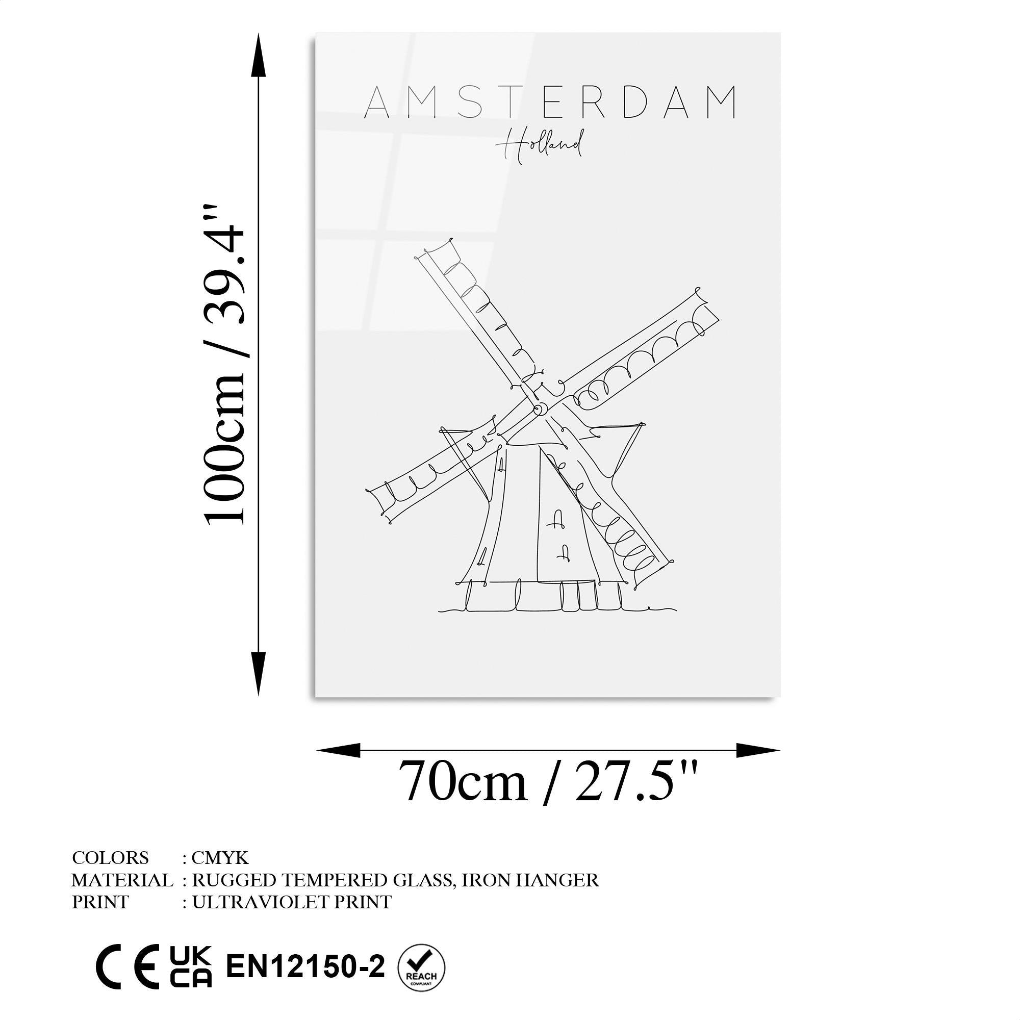 UV-253 Baskılı Cam Dikdörtgen Duvar Tablosu | ByLamp