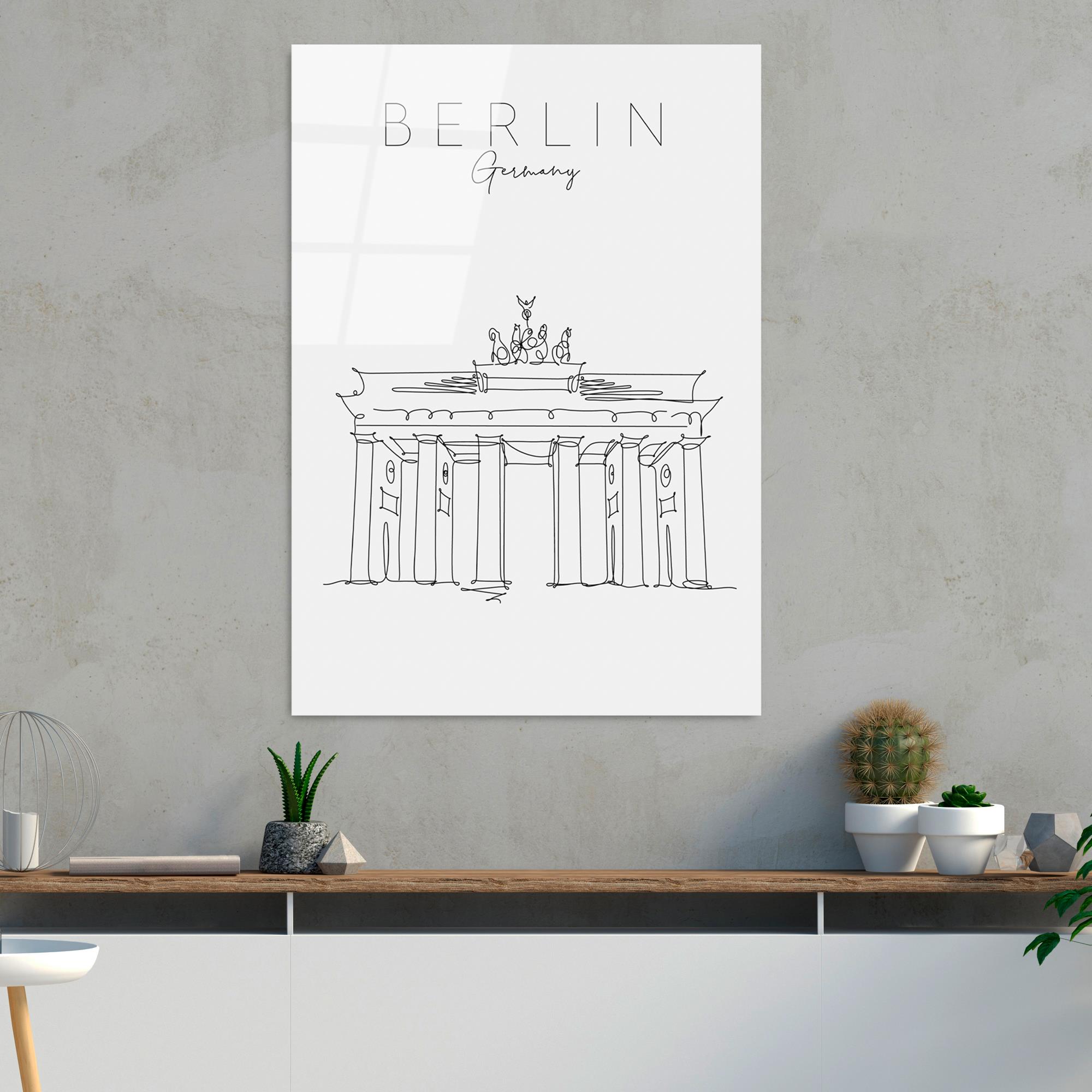 UV-254 Baskılı Cam Dikdörtgen Duvar Tablosu | ByLamp