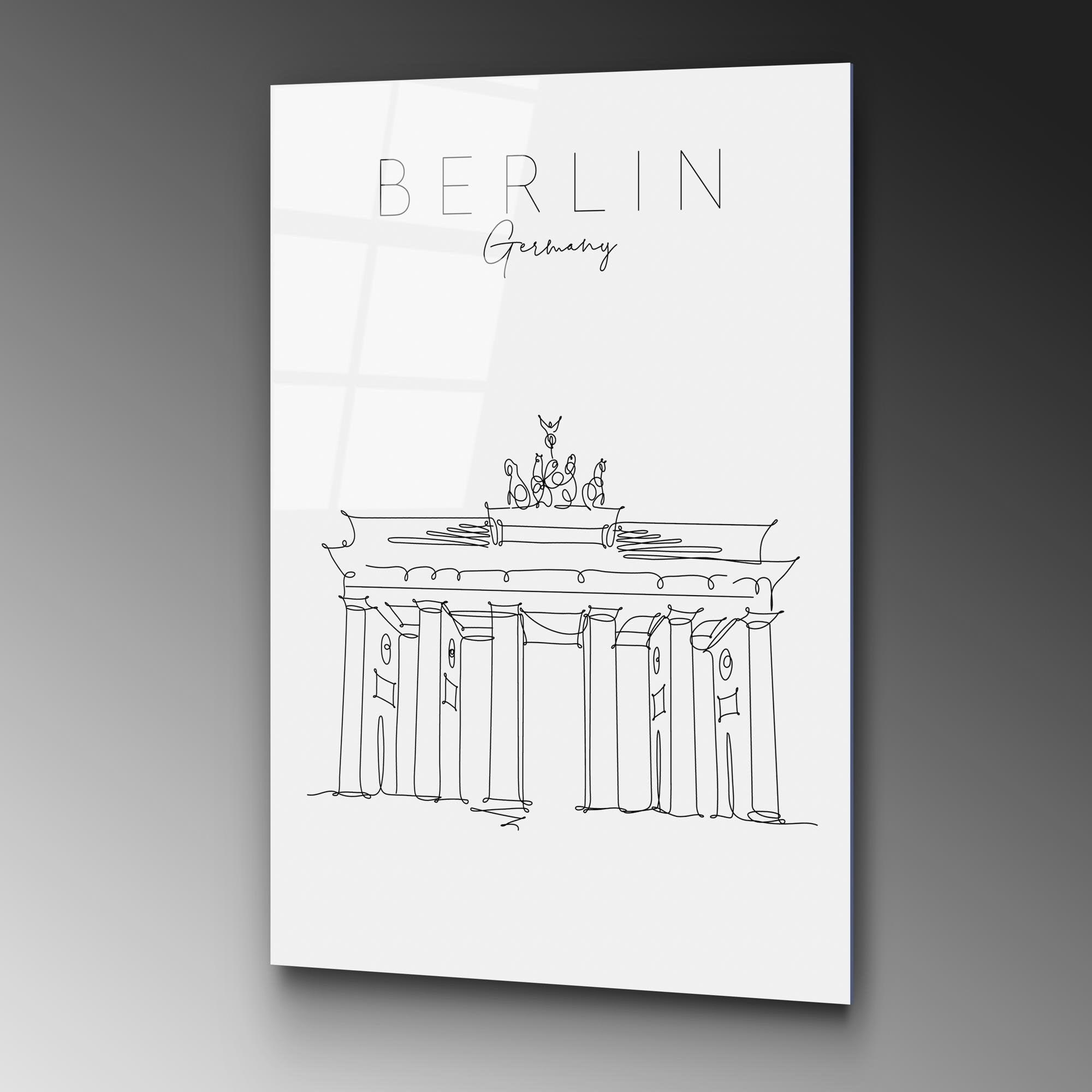 UV-254 Baskılı Cam Dikdörtgen Duvar Tablosu | ByLamp