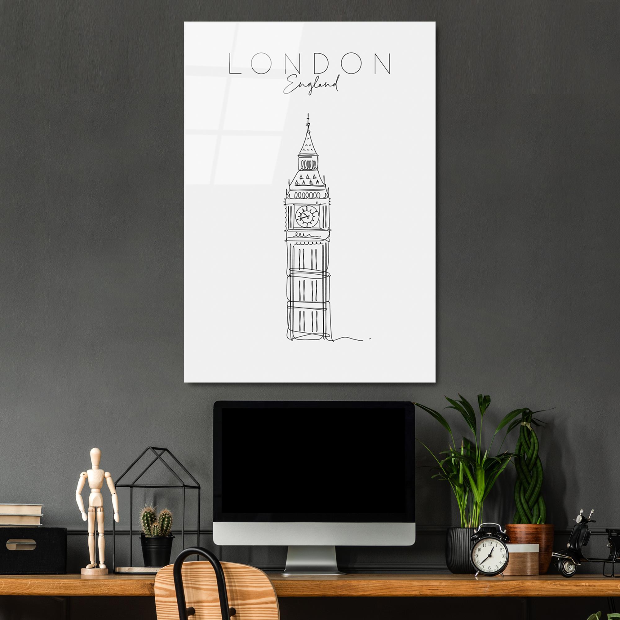 UV-255 Baskılı Cam Dikdörtgen Duvar Tablosu | ByLamp