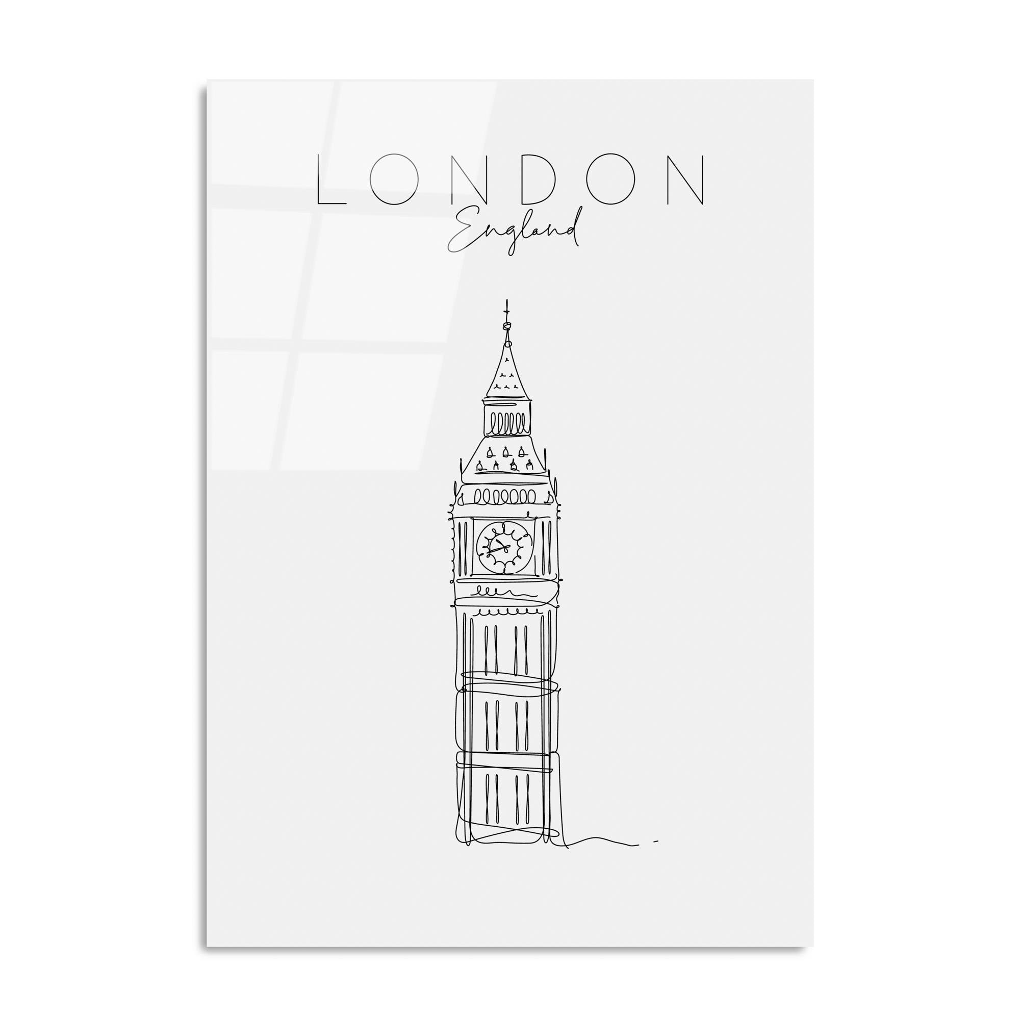 UV-255 Baskılı Cam Dikdörtgen Duvar Tablosu | ByLamp