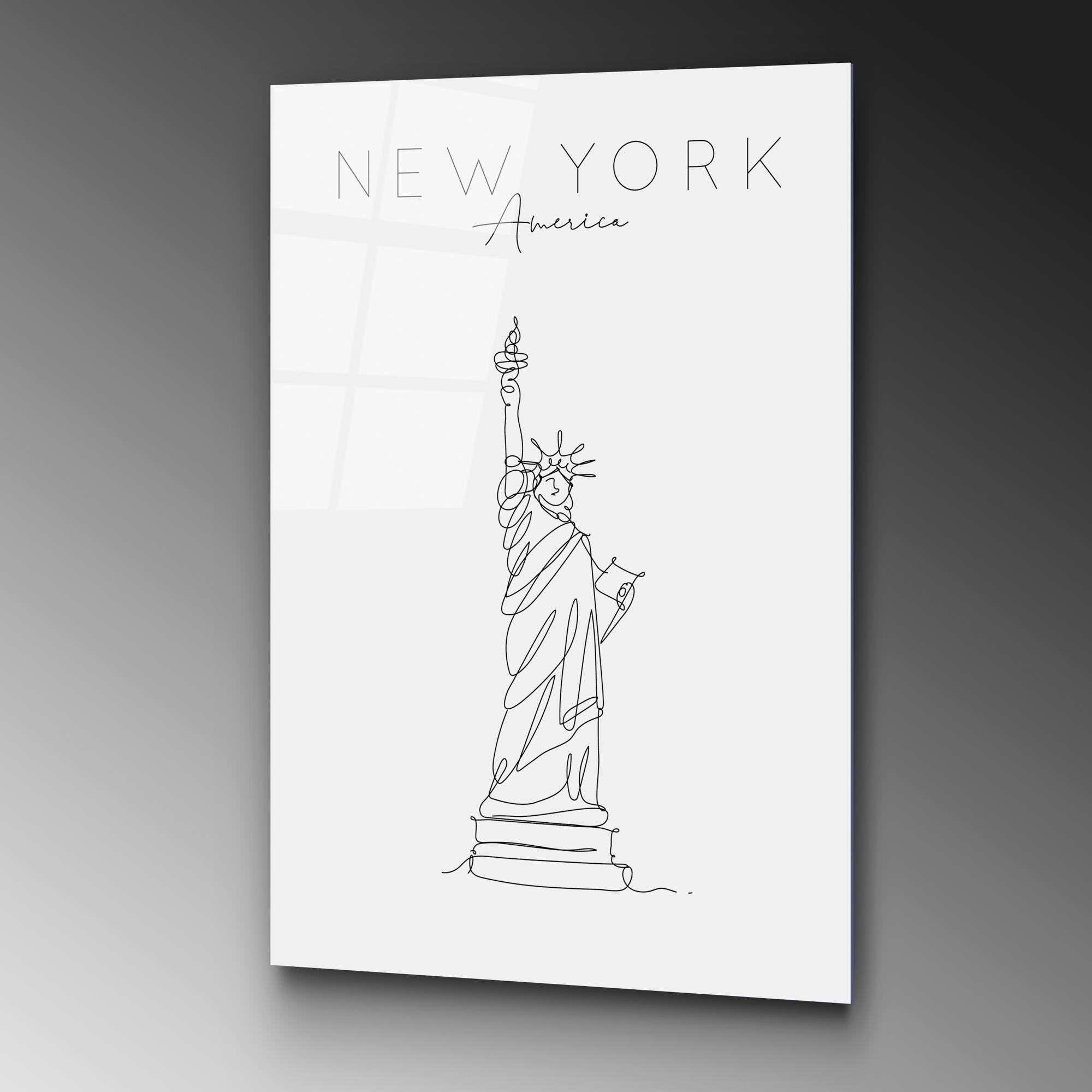 UV-256 Baskılı Cam Dikdörtgen Duvar Tablosu | ByLamp