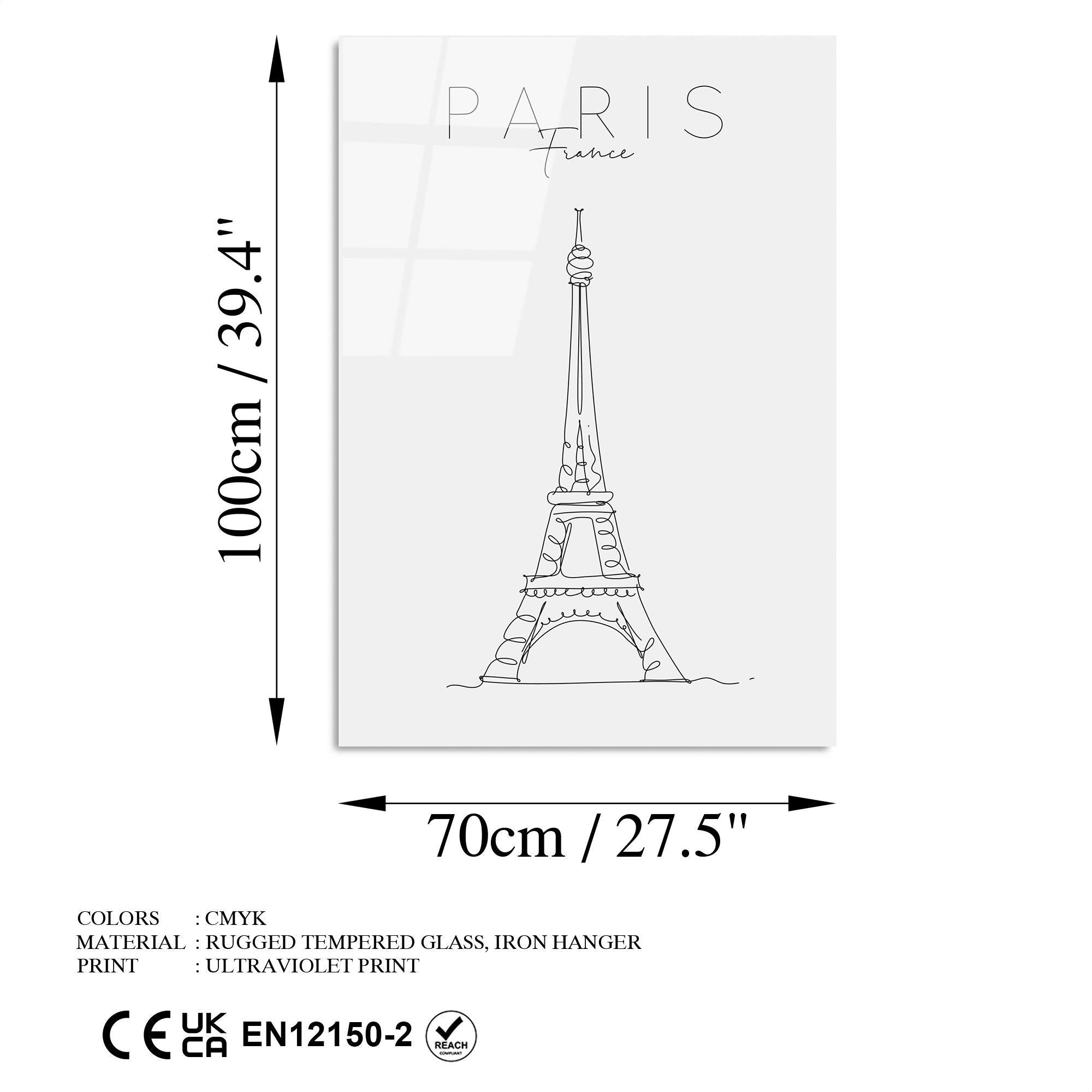 UV-257 Baskılı Cam Dikdörtgen Duvar Tablosu | ByLamp