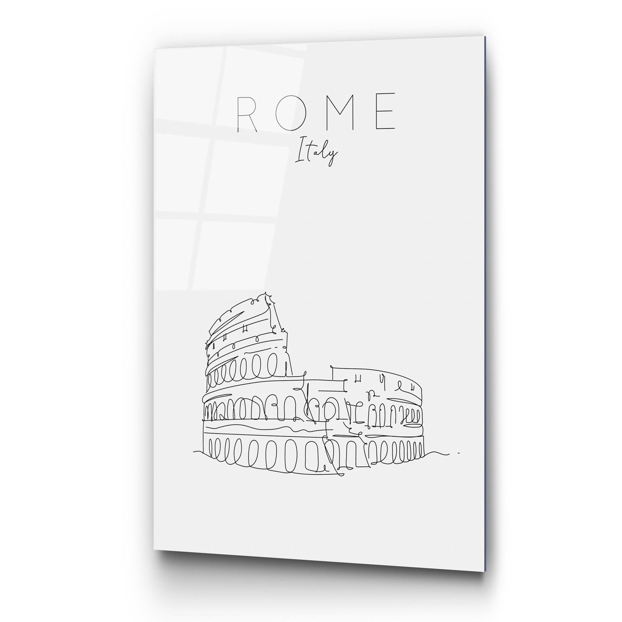 UV-258 Baskılı Cam Dikdörtgen Duvar Tablosu | ByLamp