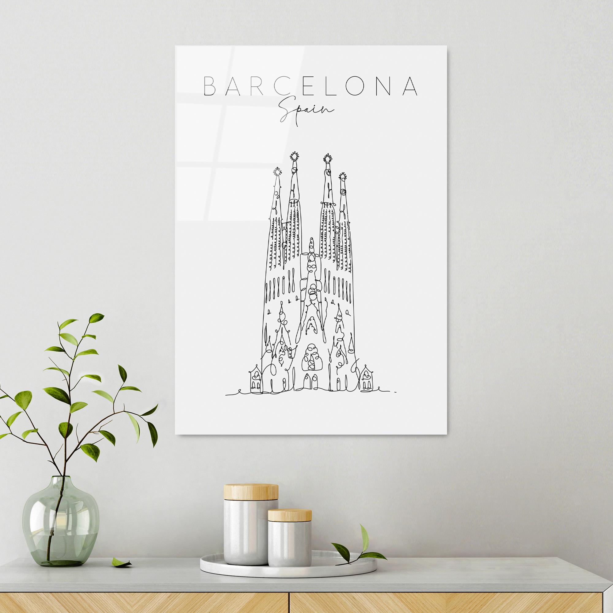 UV-259 Baskılı Cam Dikdörtgen Duvar Tablosu | ByLamp