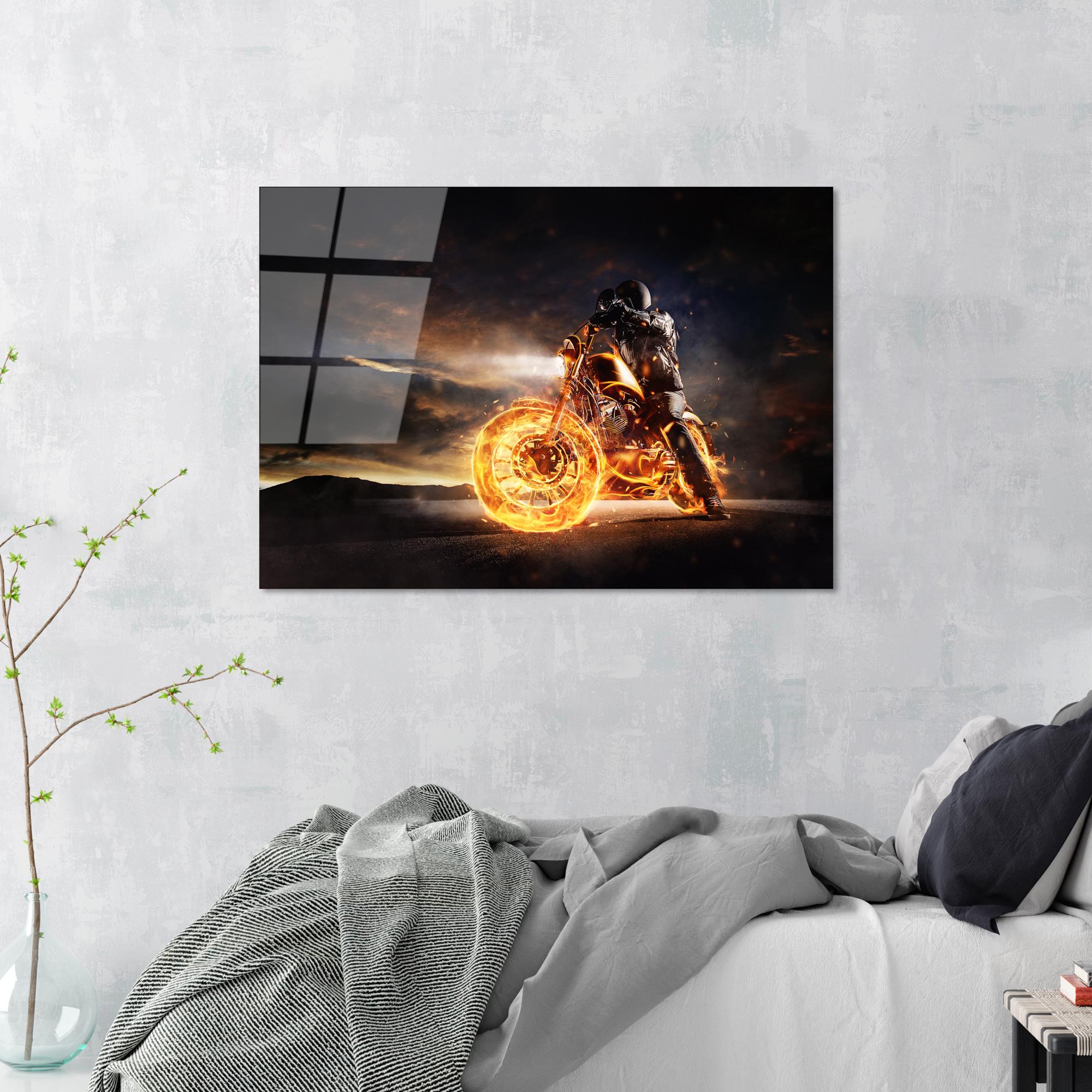 UV-261 Baskılı Cam Dikdörtgen Duvar Tablosu | ByLamp