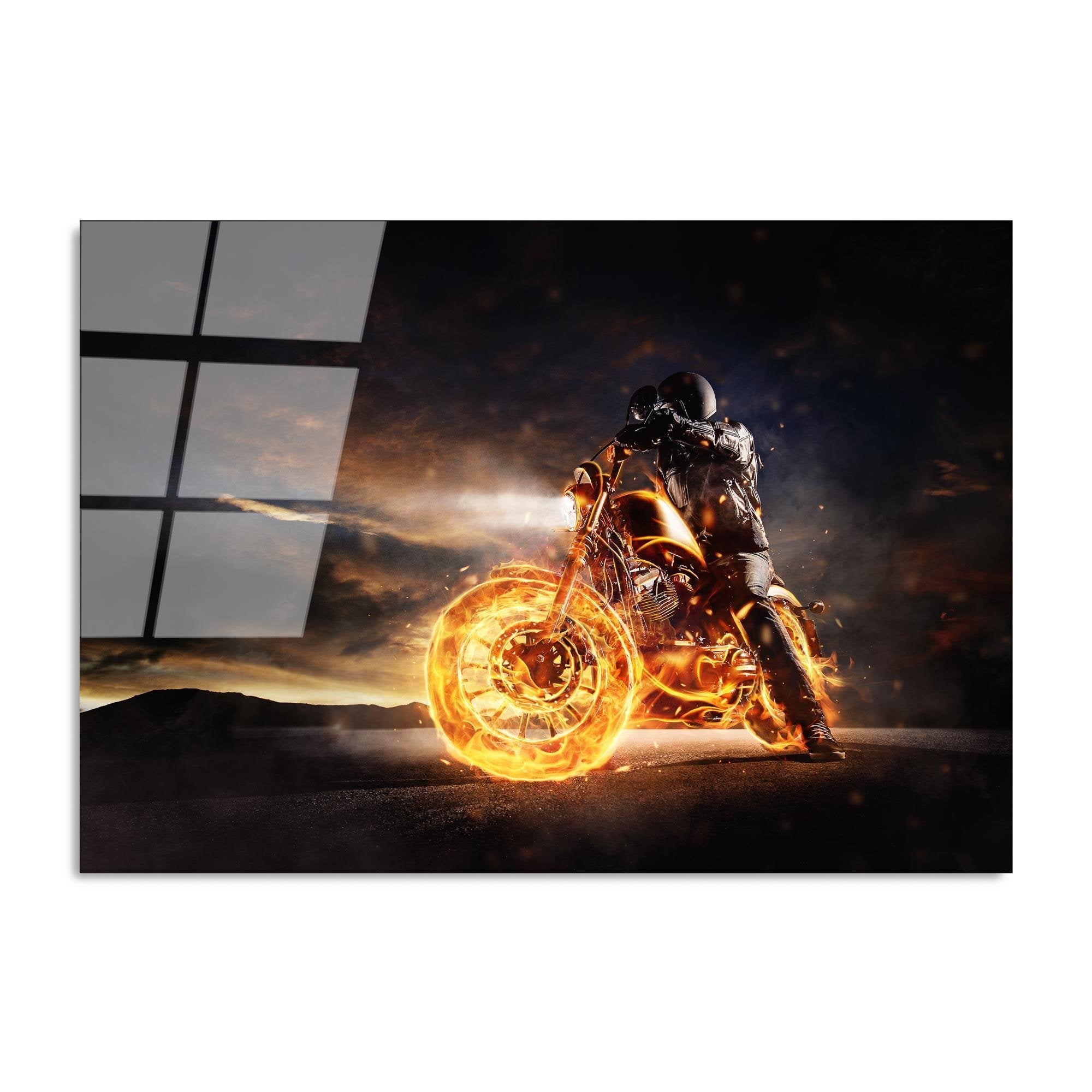 UV-261 Baskılı Cam Dikdörtgen Duvar Tablosu | ByLamp