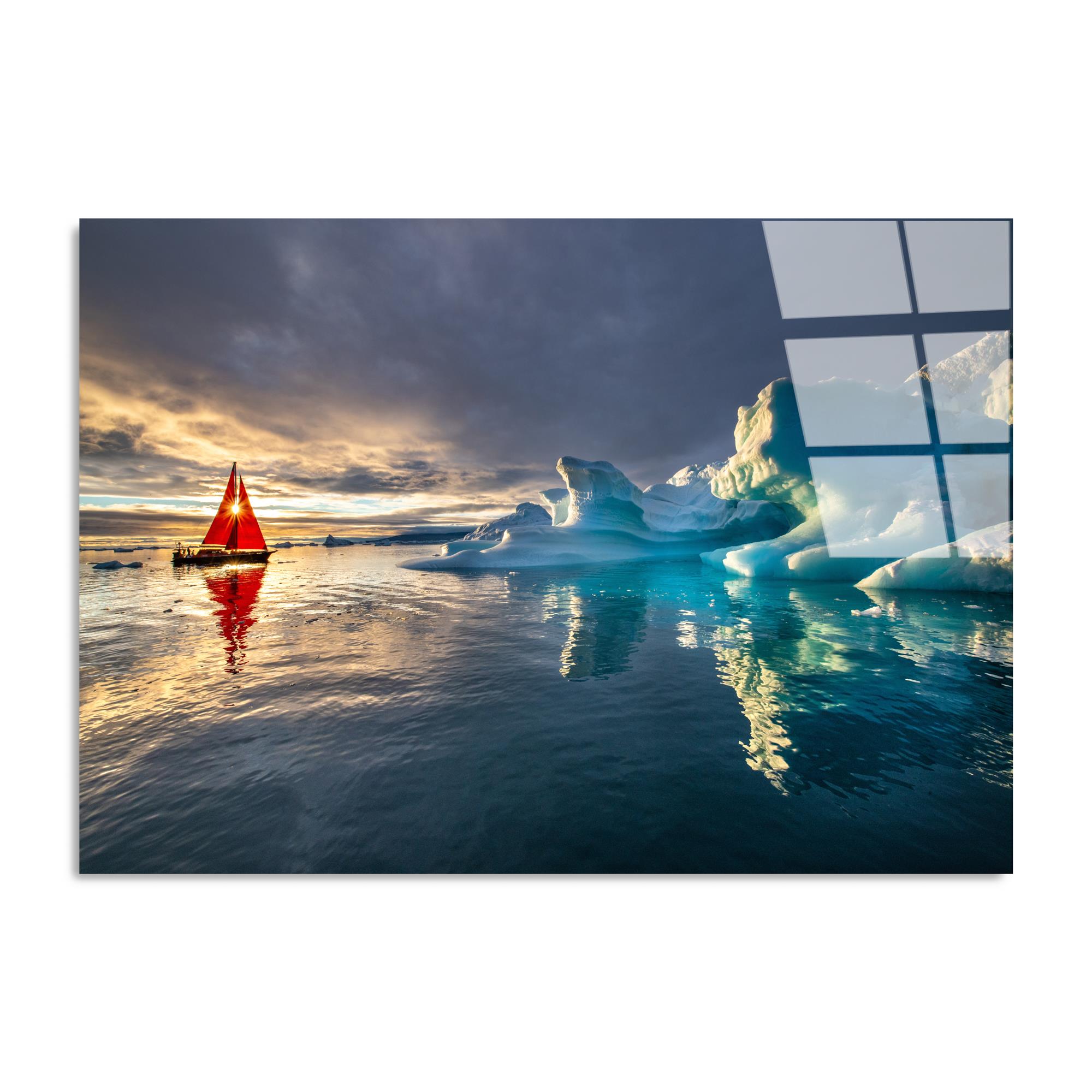 UV-262 Baskılı Cam Dikdörtgen Duvar Tablosu | ByLamp