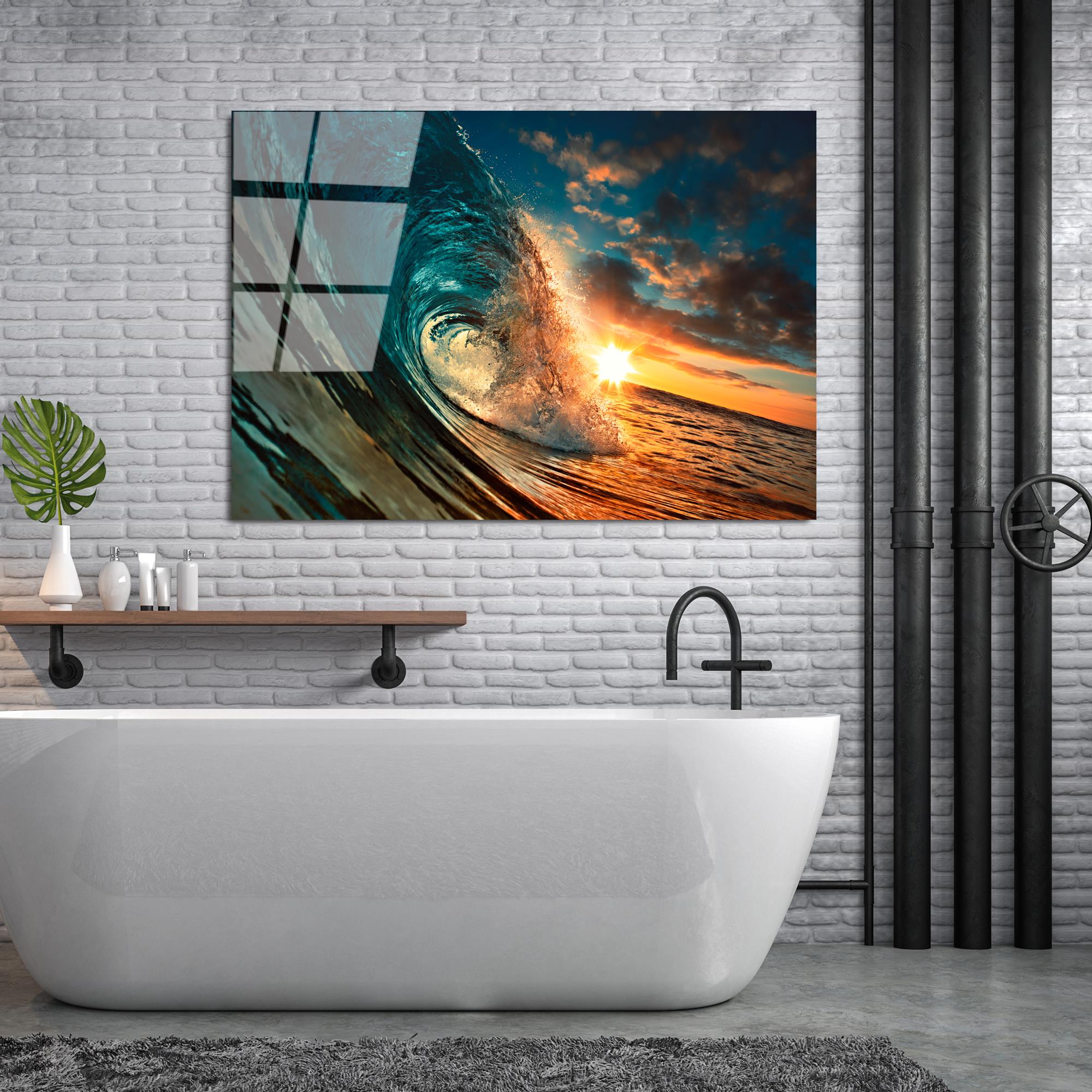 UV-263 Baskılı Cam Dikdörtgen Duvar Tablosu | ByLamp