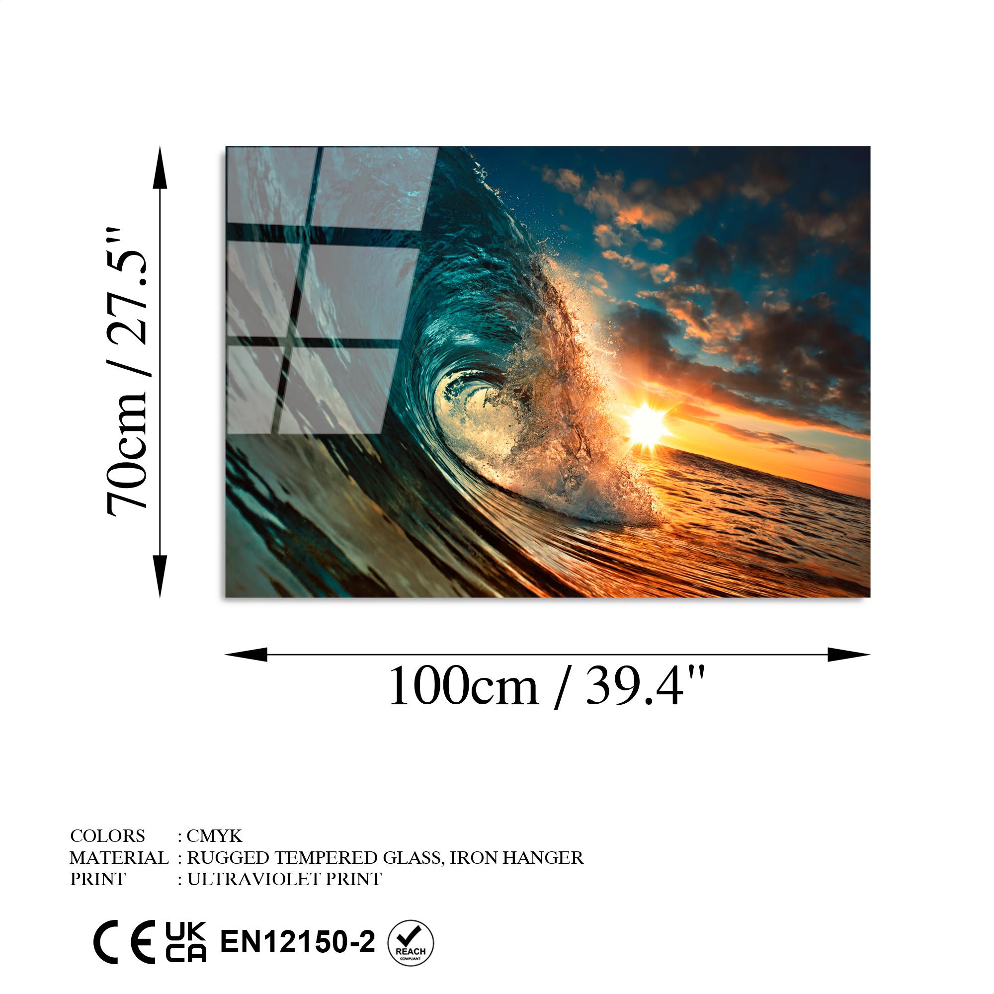 UV-263 Baskılı Cam Dikdörtgen Duvar Tablosu | ByLamp