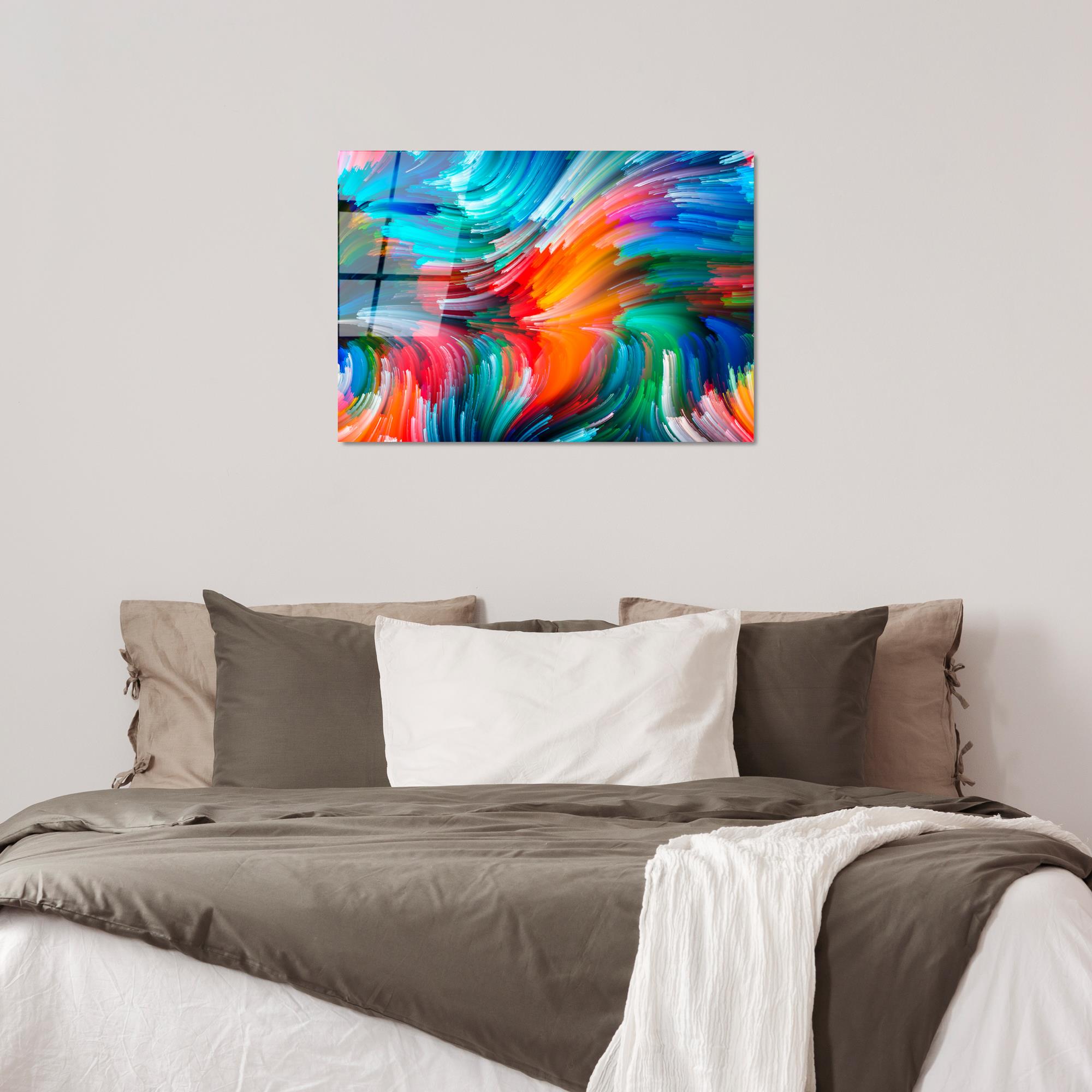 UV-266 Baskılı Cam Dikdörtgen Duvar Tablosu | ByLamp