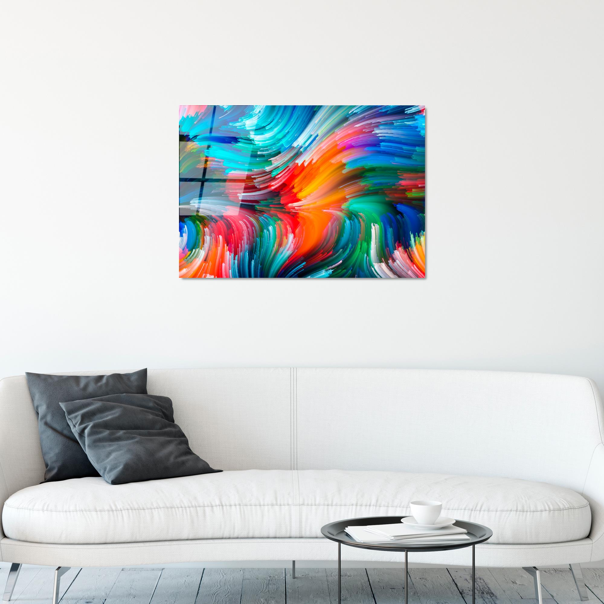 UV-266 Baskılı Cam Dikdörtgen Duvar Tablosu | ByLamp