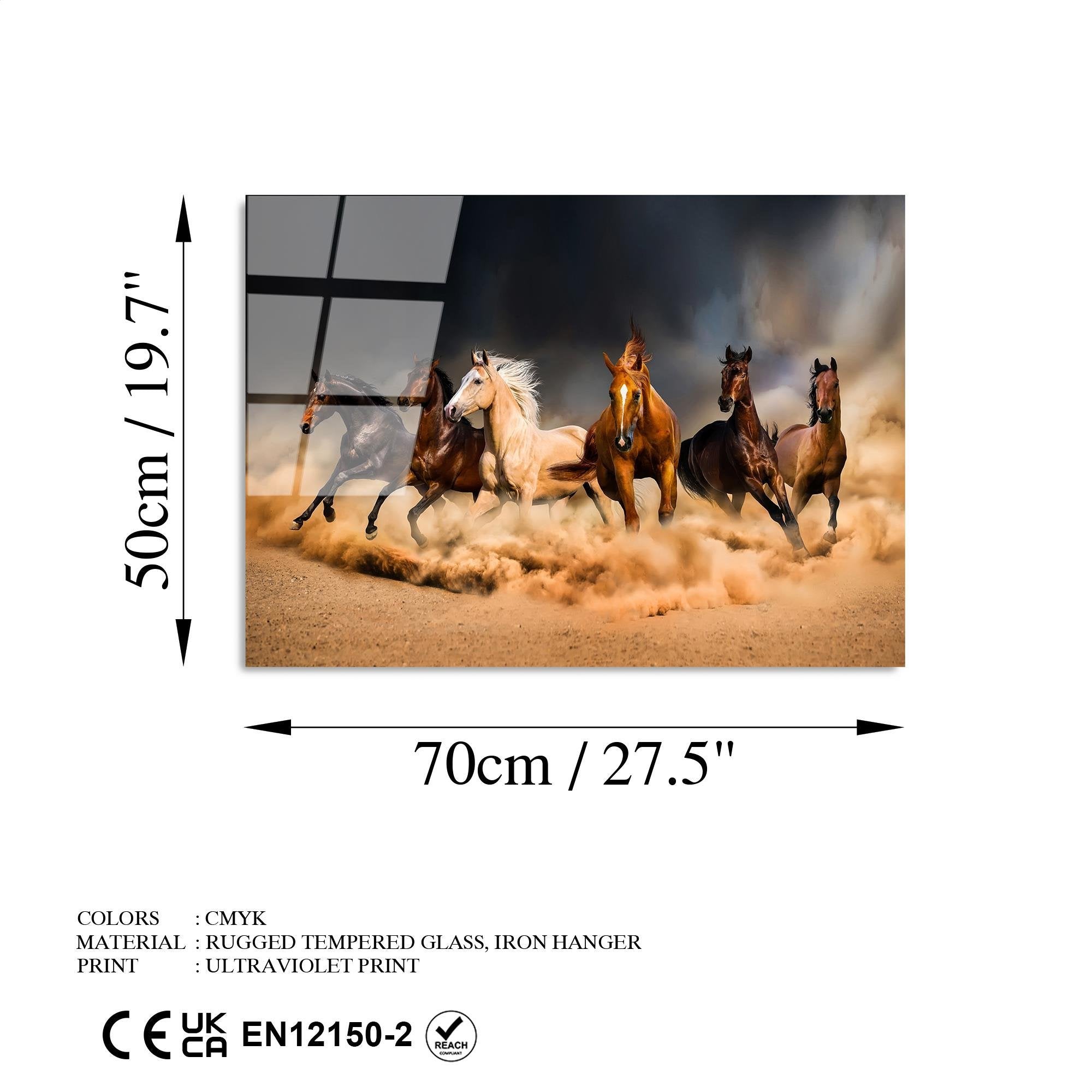 UV-274 Baskılı Cam Dikdörtgen Duvar Tablosu | ByLamp