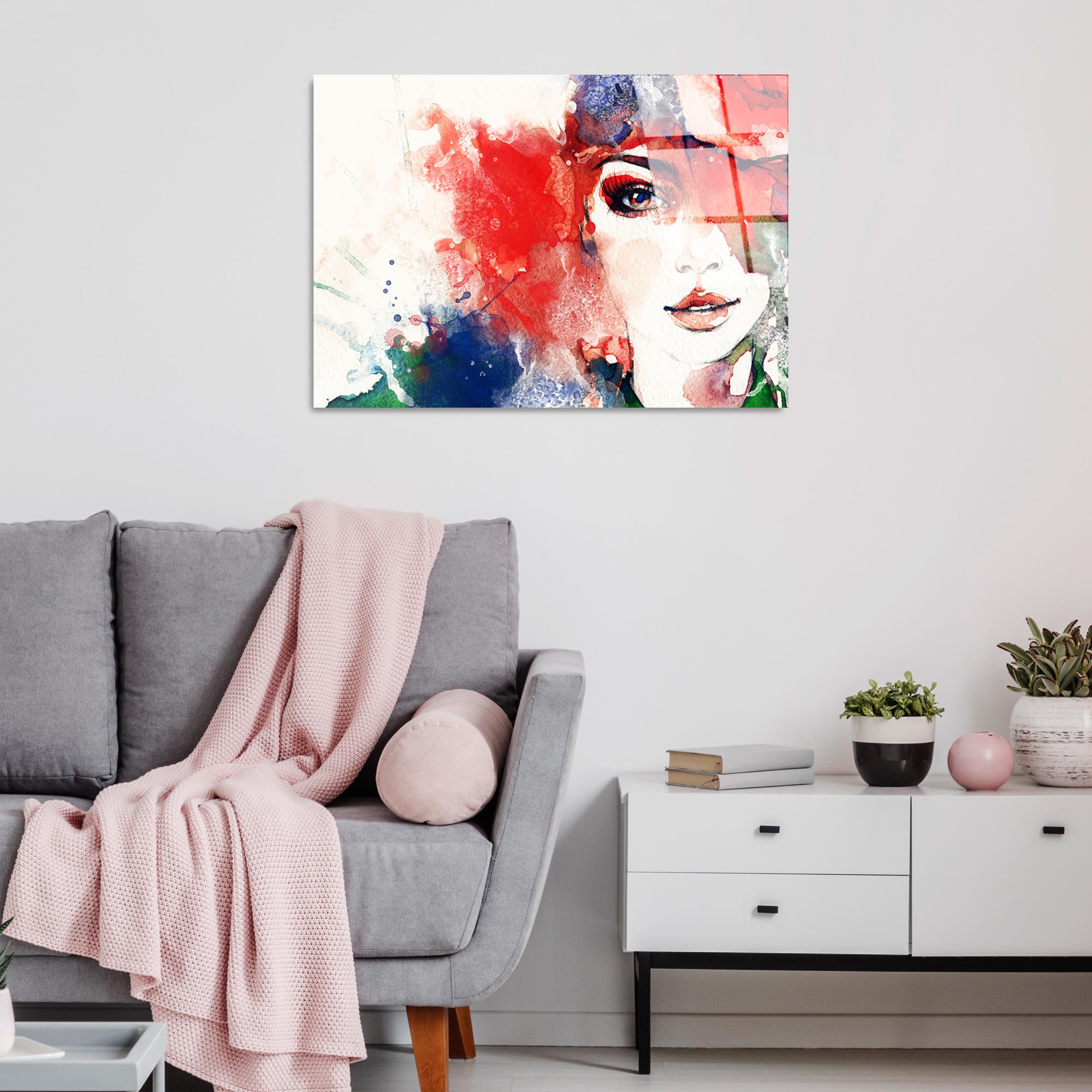 UV-275 Baskılı Cam Dikdörtgen Duvar Tablosu | ByLamp