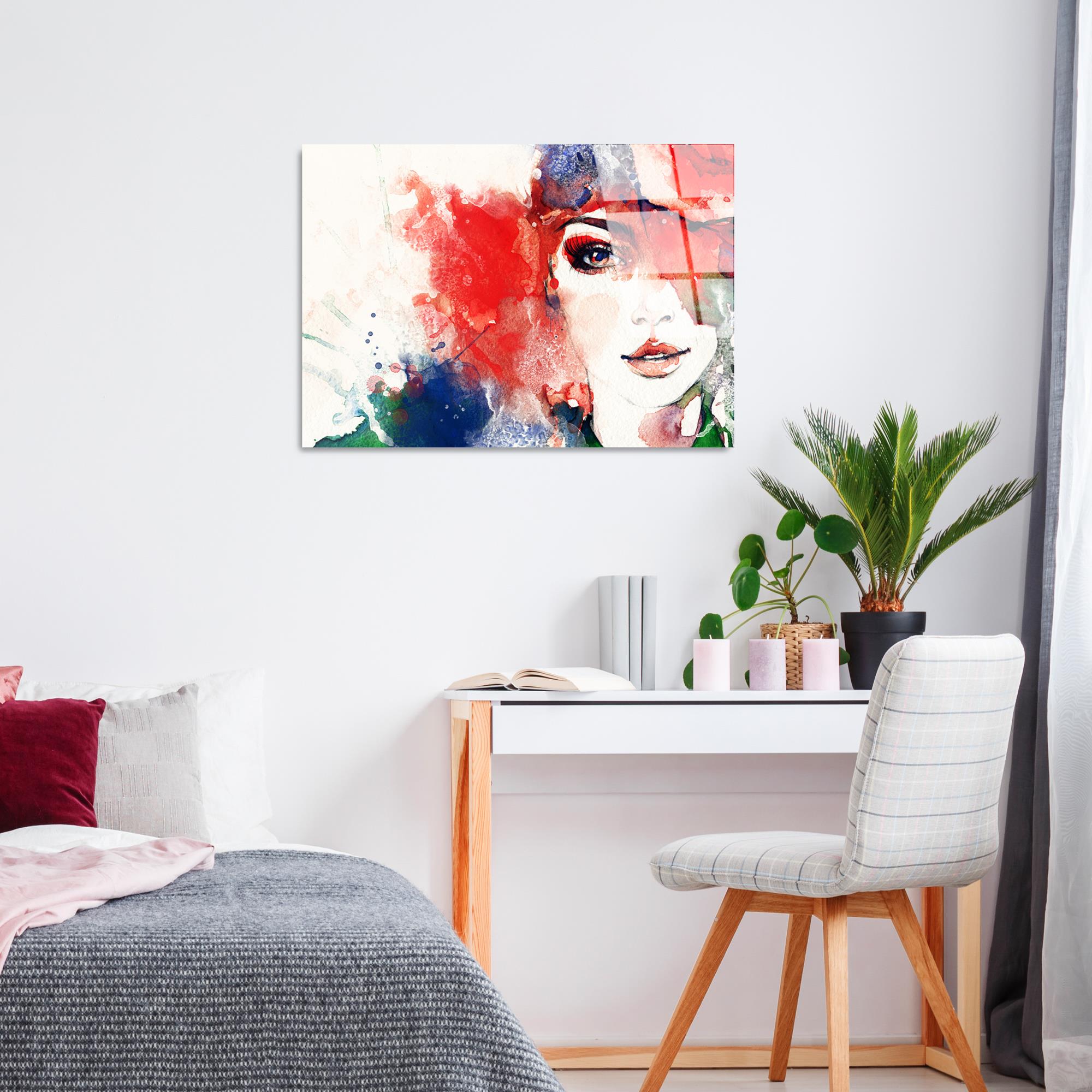 UV-275 Baskılı Cam Dikdörtgen Duvar Tablosu | ByLamp