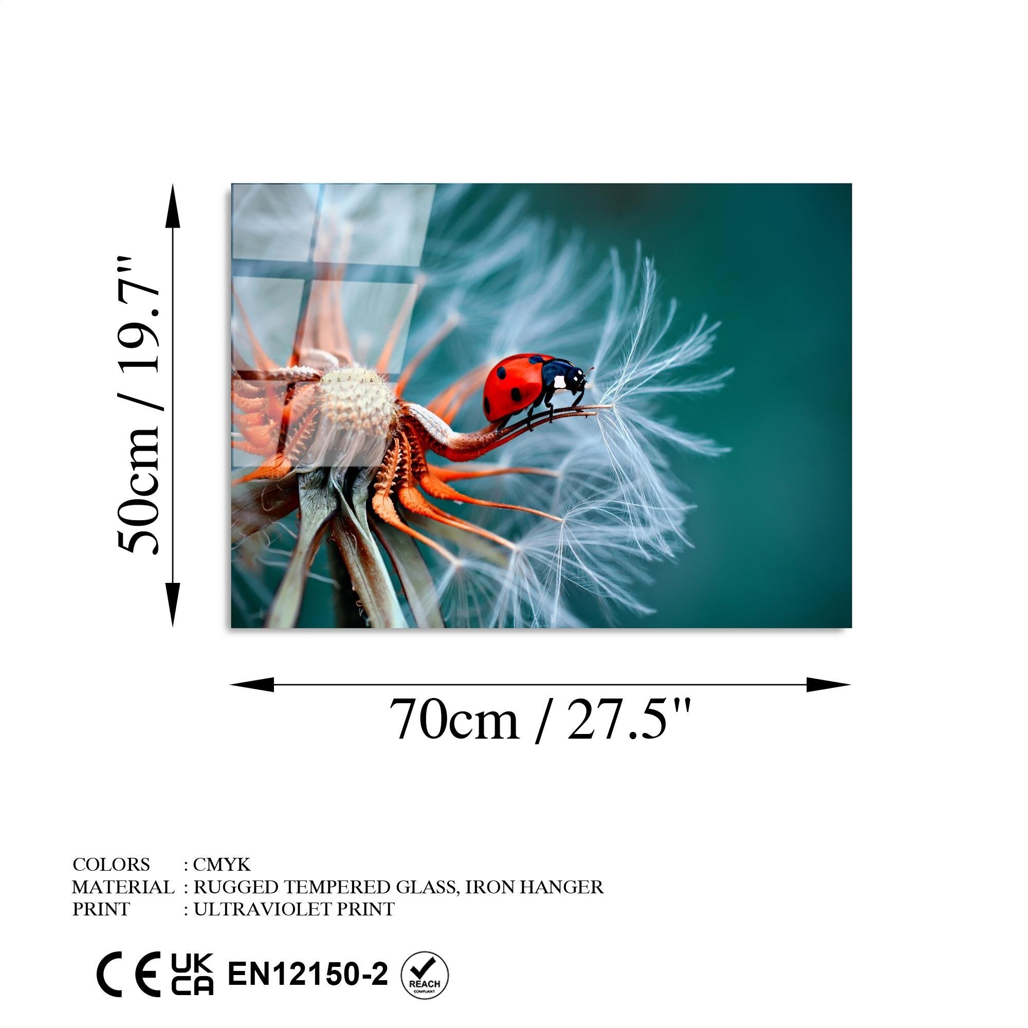 UV-277 Baskılı Cam Dikdörtgen Duvar Tablosu | ByLamp