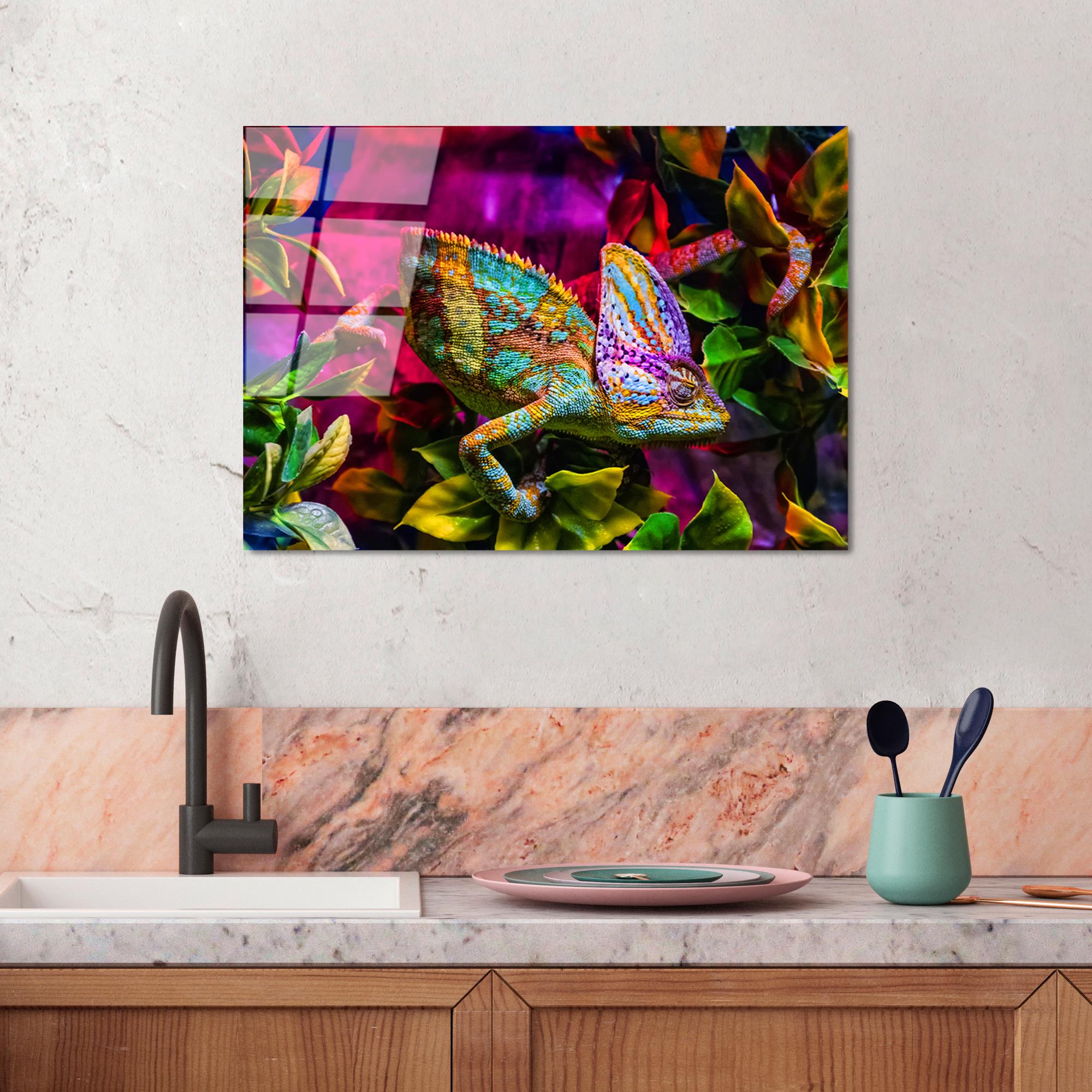 UV-281 Baskılı Cam Dikdörtgen Duvar Tablosu | ByLamp