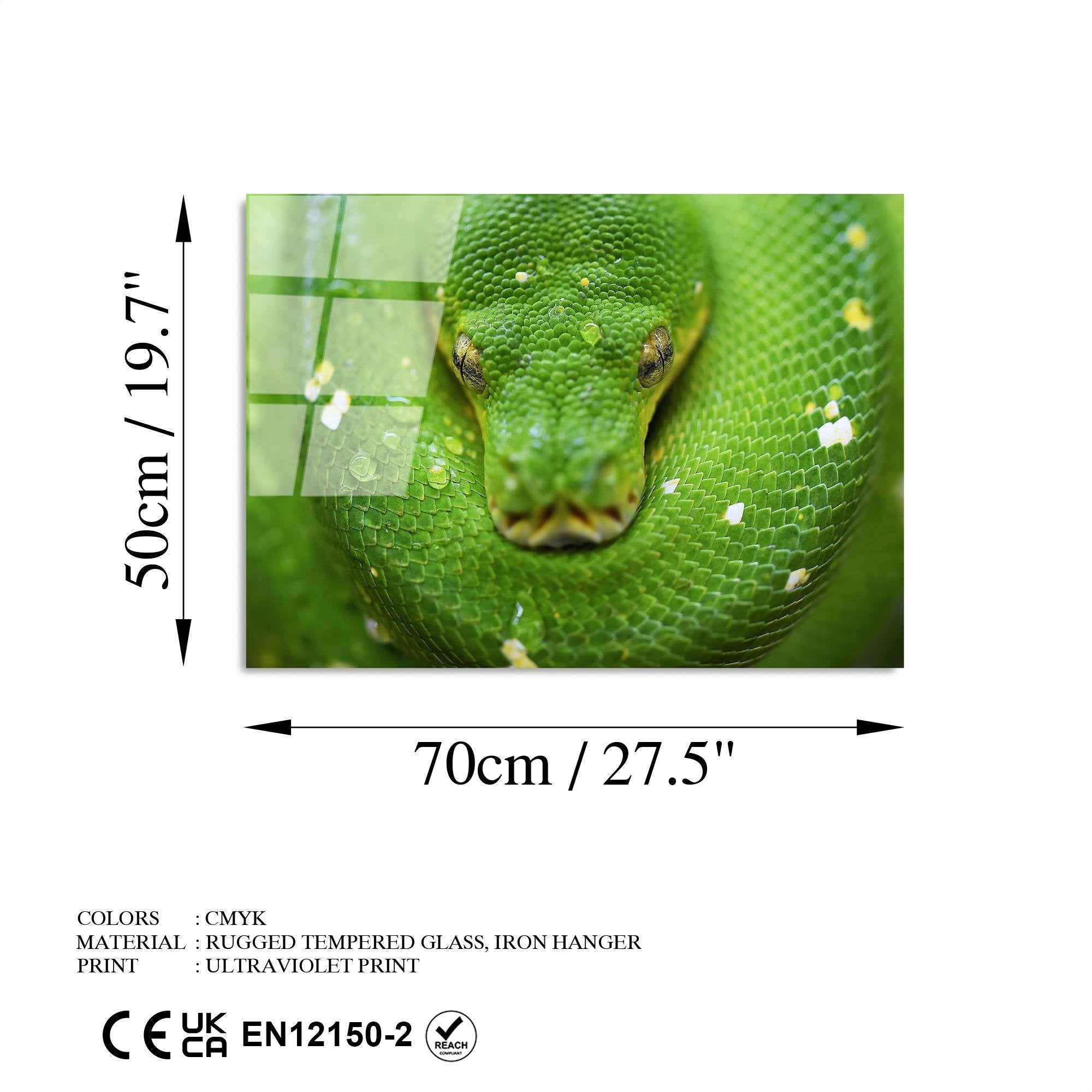 UV-287 Baskılı Cam Dikdörtgen Duvar Tablosu | ByLamp