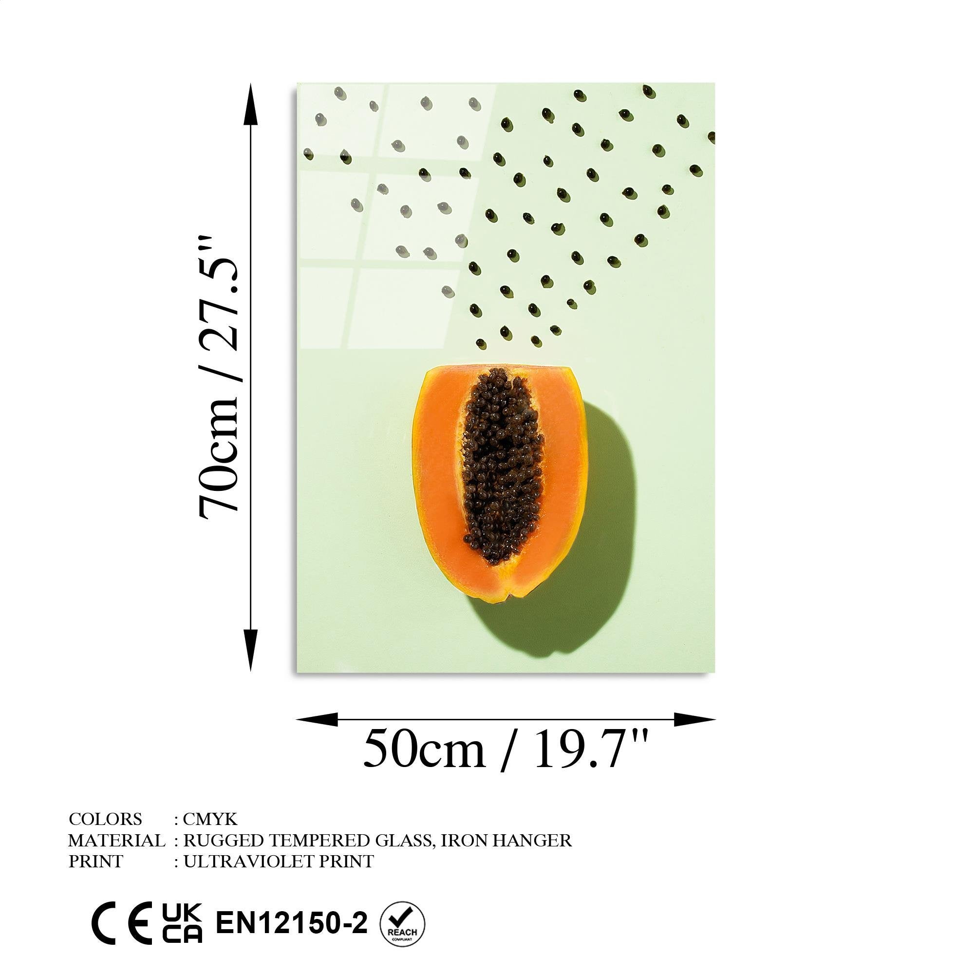 UV-297 Baskılı Cam Dikdörtgen Duvar Tablosu | ByLamp