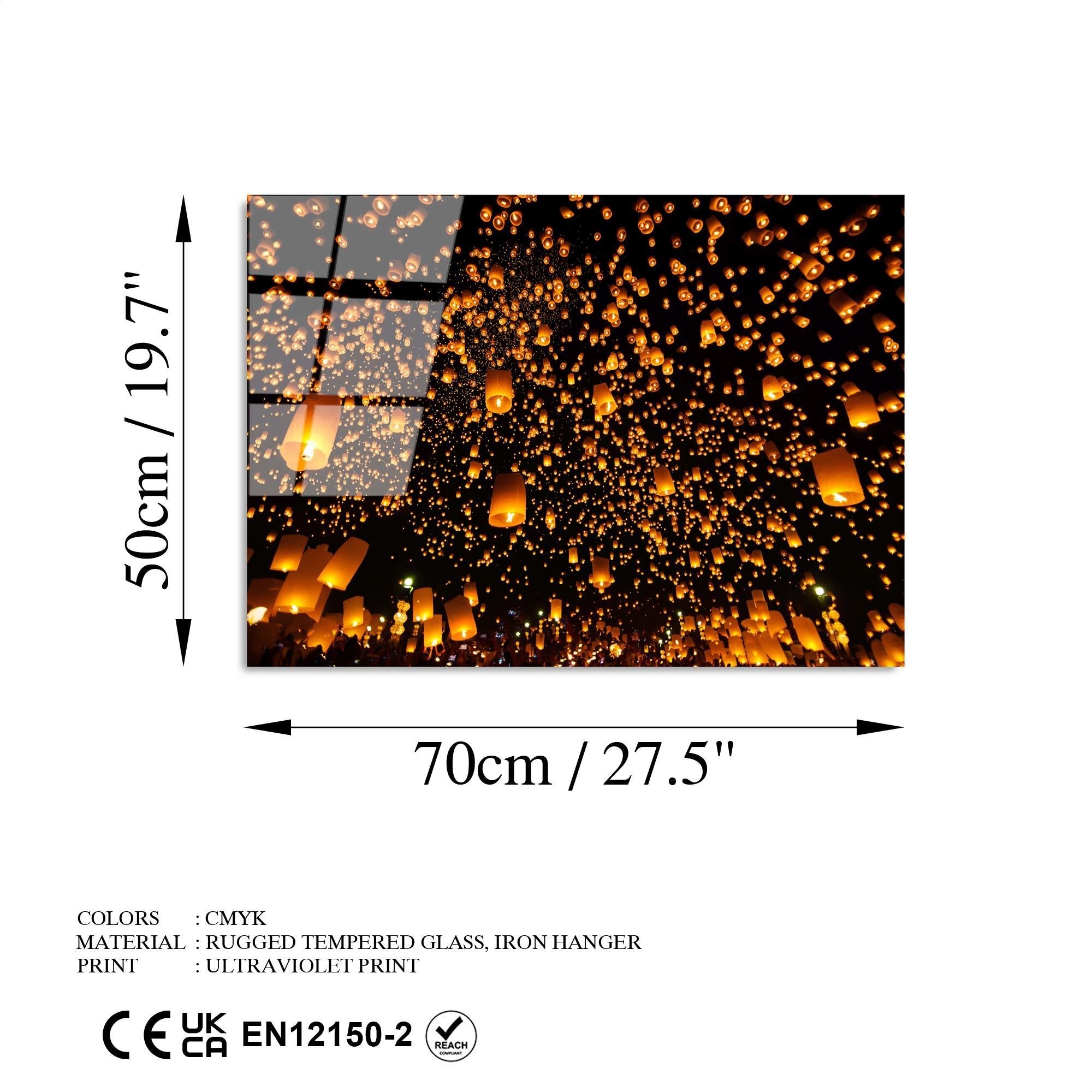 UV-302 Baskılı Cam Dikdörtgen Duvar Tablosu | ByLamp