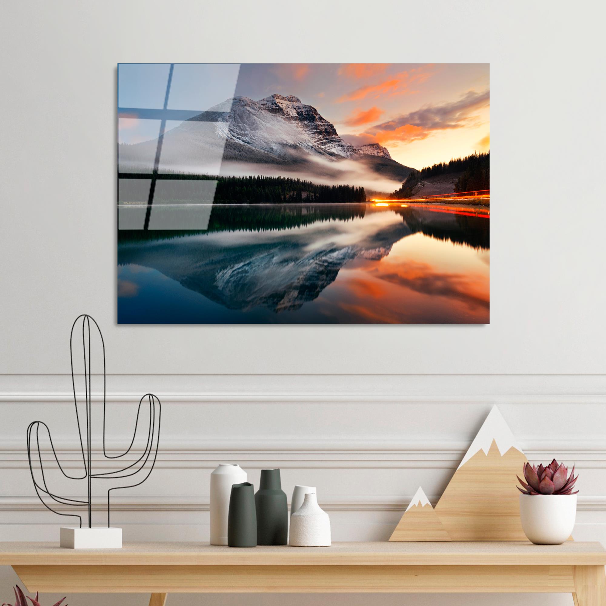 UV-304 Baskılı Cam Dikdörtgen Duvar Tablosu | ByLamp