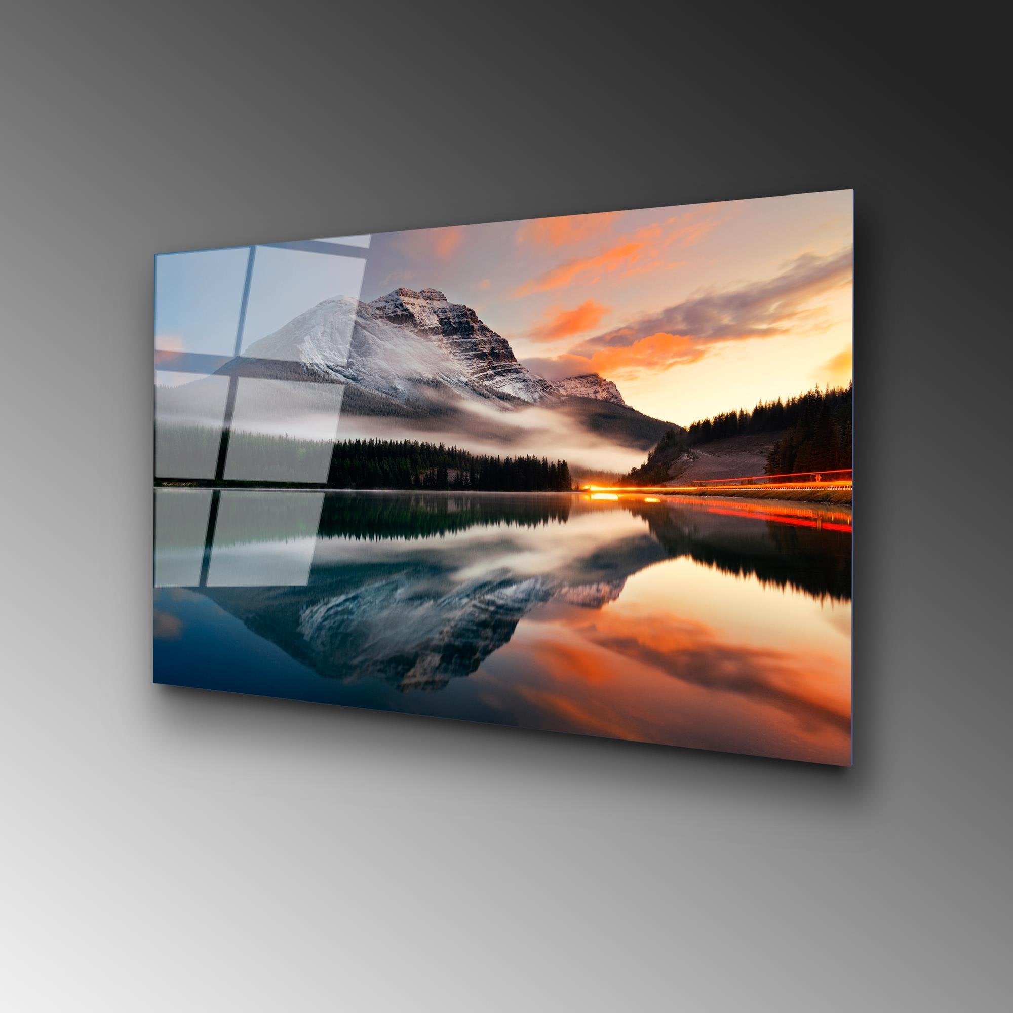 UV-304 Baskılı Cam Dikdörtgen Duvar Tablosu | ByLamp