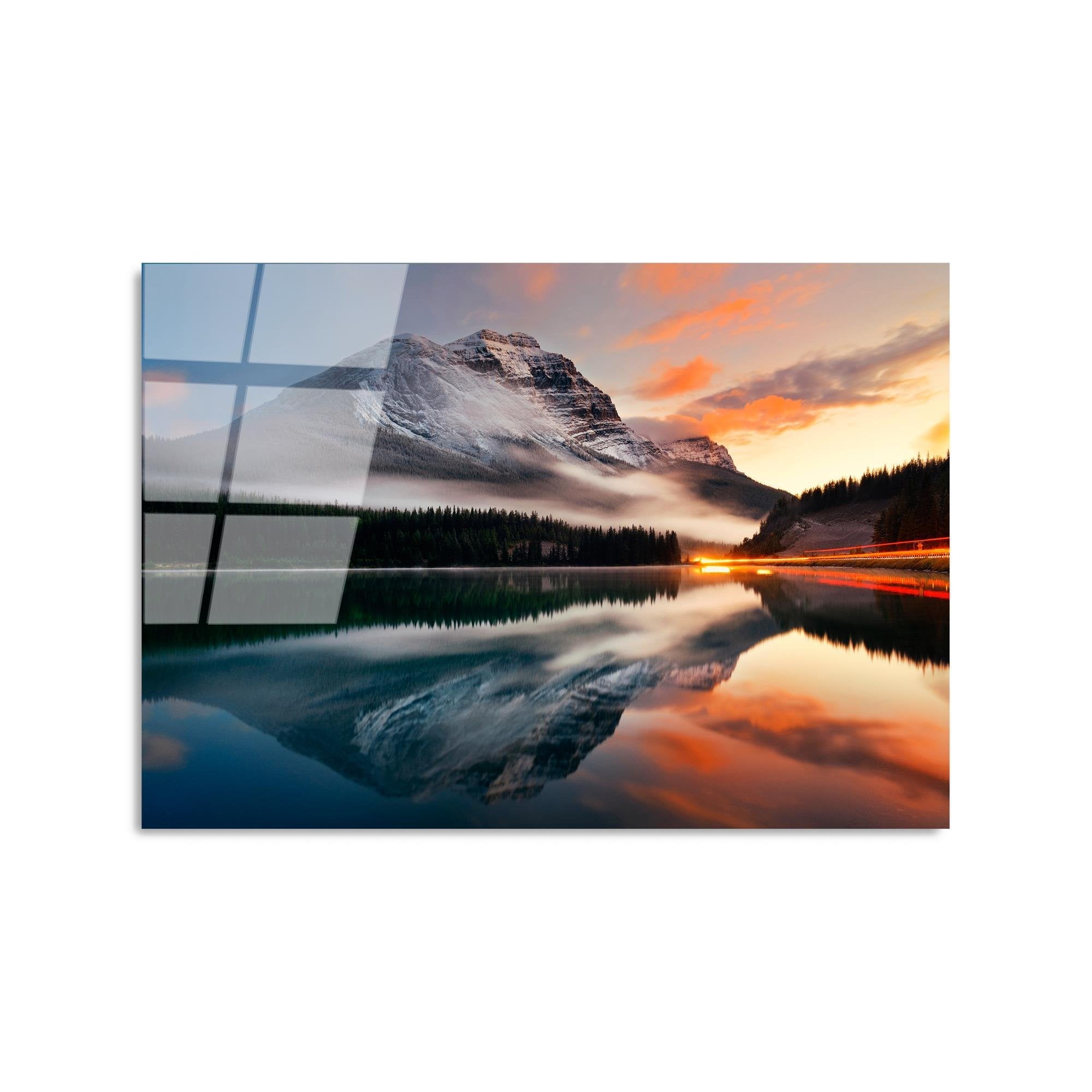 UV-304 Baskılı Cam Dikdörtgen Duvar Tablosu | ByLamp