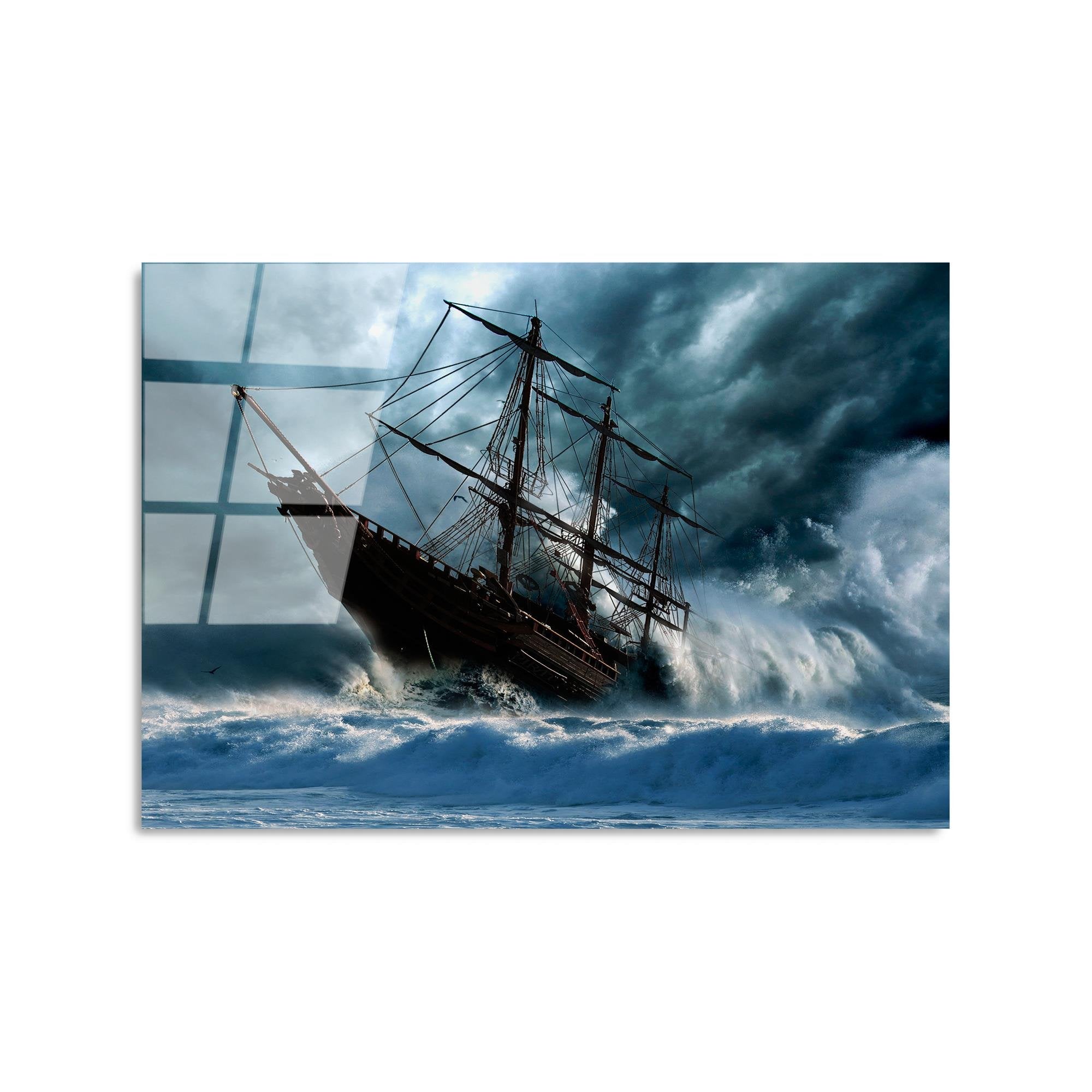 UV-307 Baskılı Cam Dikdörtgen Duvar Tablosu | ByLamp