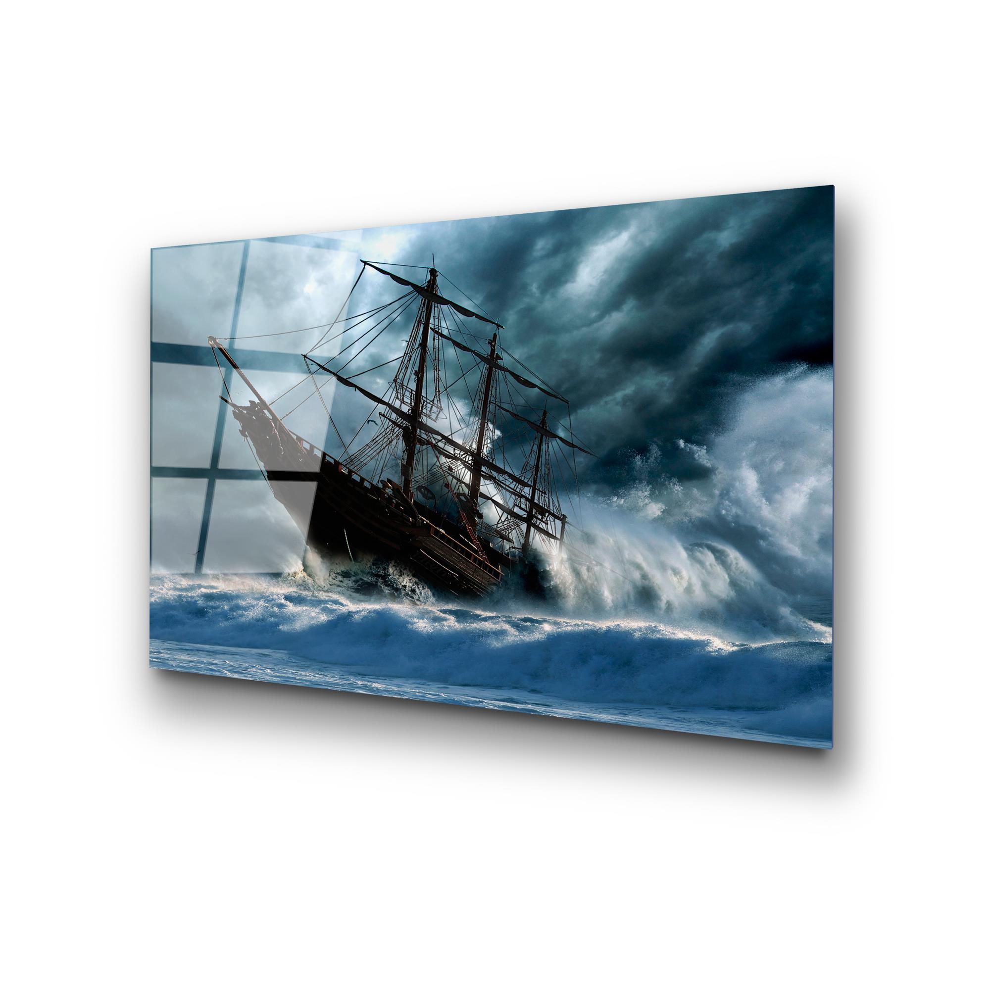 UV-307 Baskılı Cam Dikdörtgen Duvar Tablosu | ByLamp