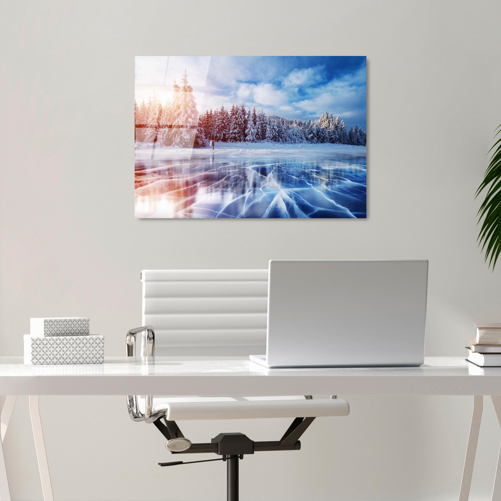 UV-309 Baskılı Cam Dikdörtgen Duvar Tablosu | ByLamp