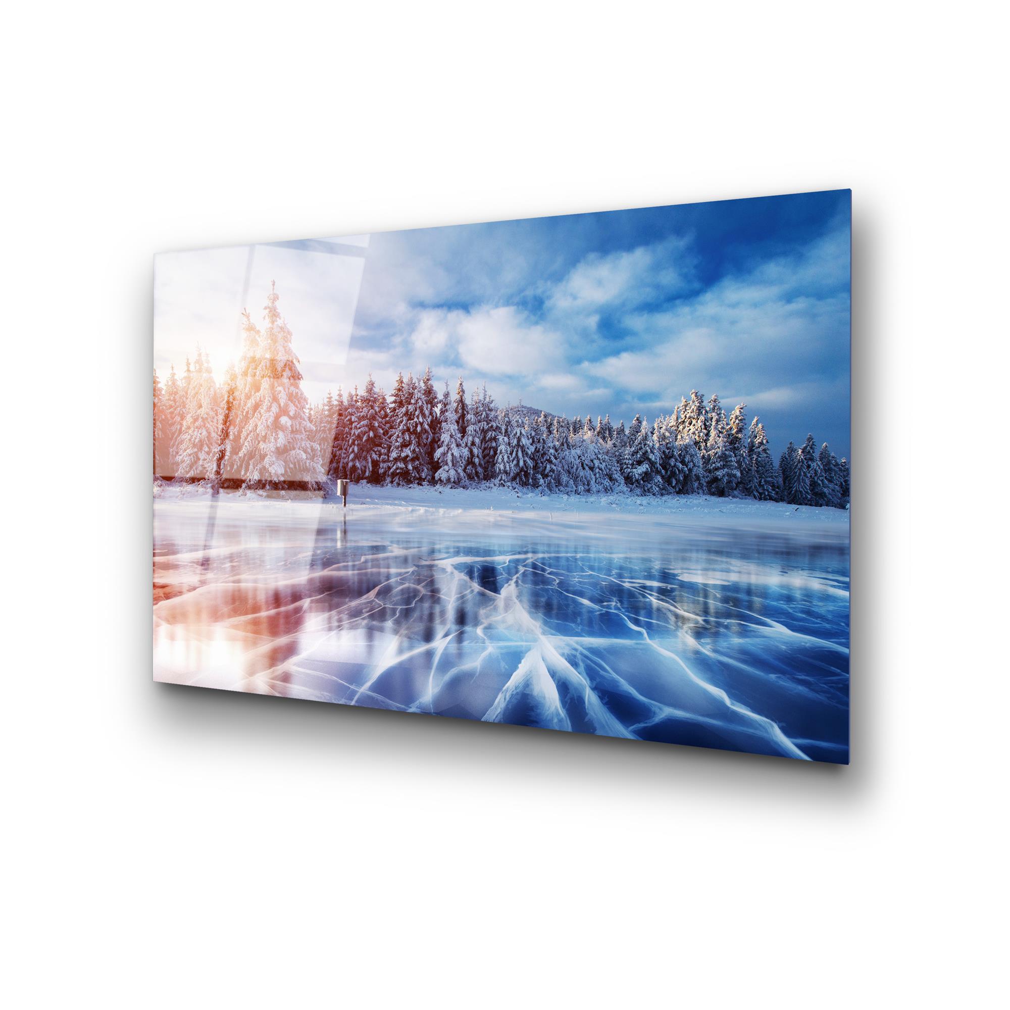 UV-309 Baskılı Cam Dikdörtgen Duvar Tablosu | ByLamp