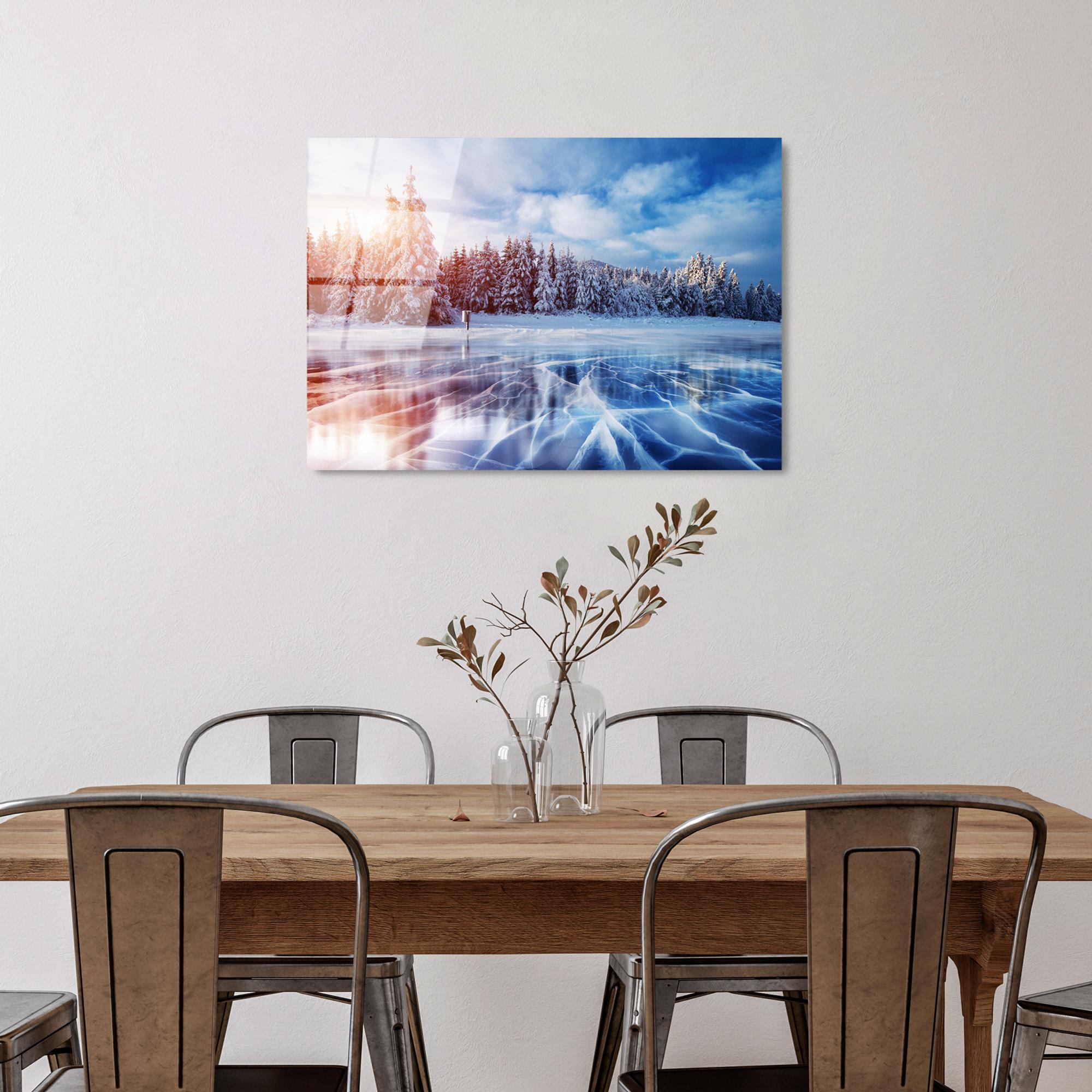 UV-309 Baskılı Cam Dikdörtgen Duvar Tablosu | ByLamp