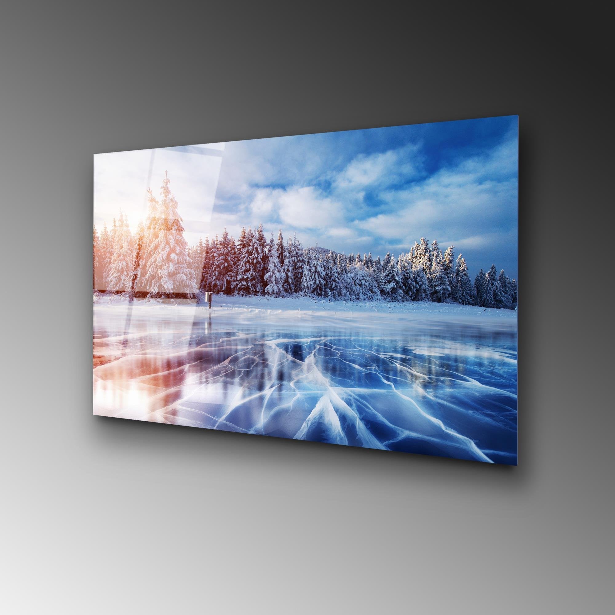 UV-309 Baskılı Cam Dikdörtgen Duvar Tablosu | ByLamp